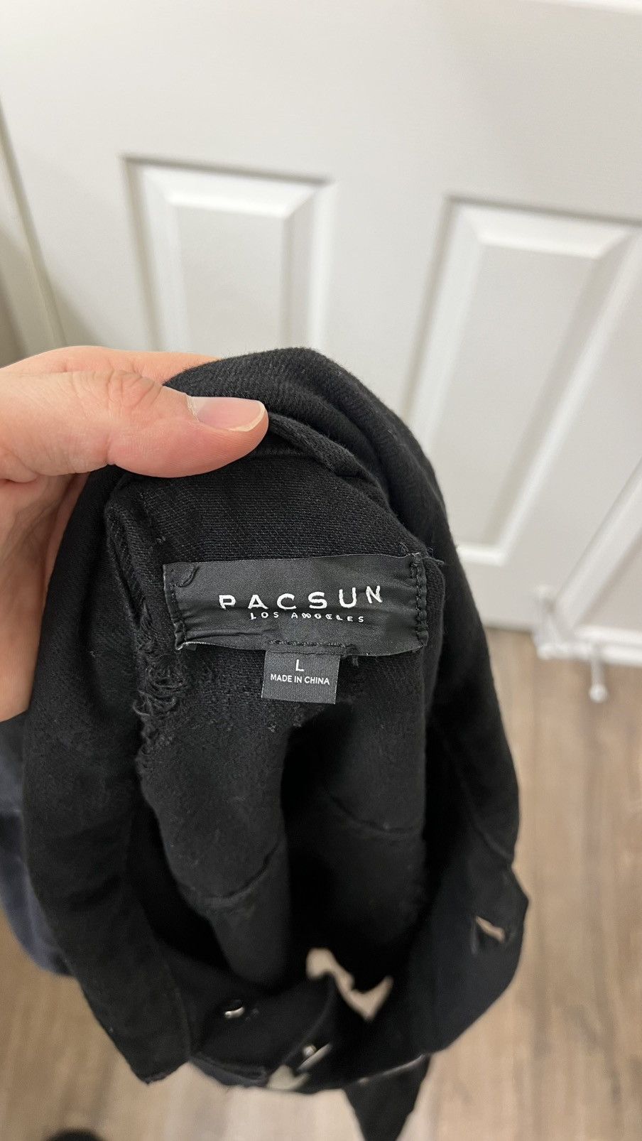 Pacsun Pacsun Ripped Denim Jacket (customized) Size US L / EU 52-54 / 3 - 5 Thumbnail