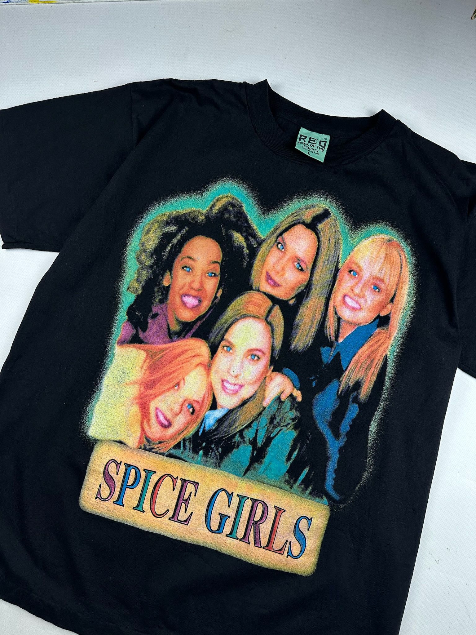 Band Tees Vintage Y2K Spice Girls Big Logo Pop Band T-Shirt Size US L / EU 52-54 / 3 - 4 Thumbnail