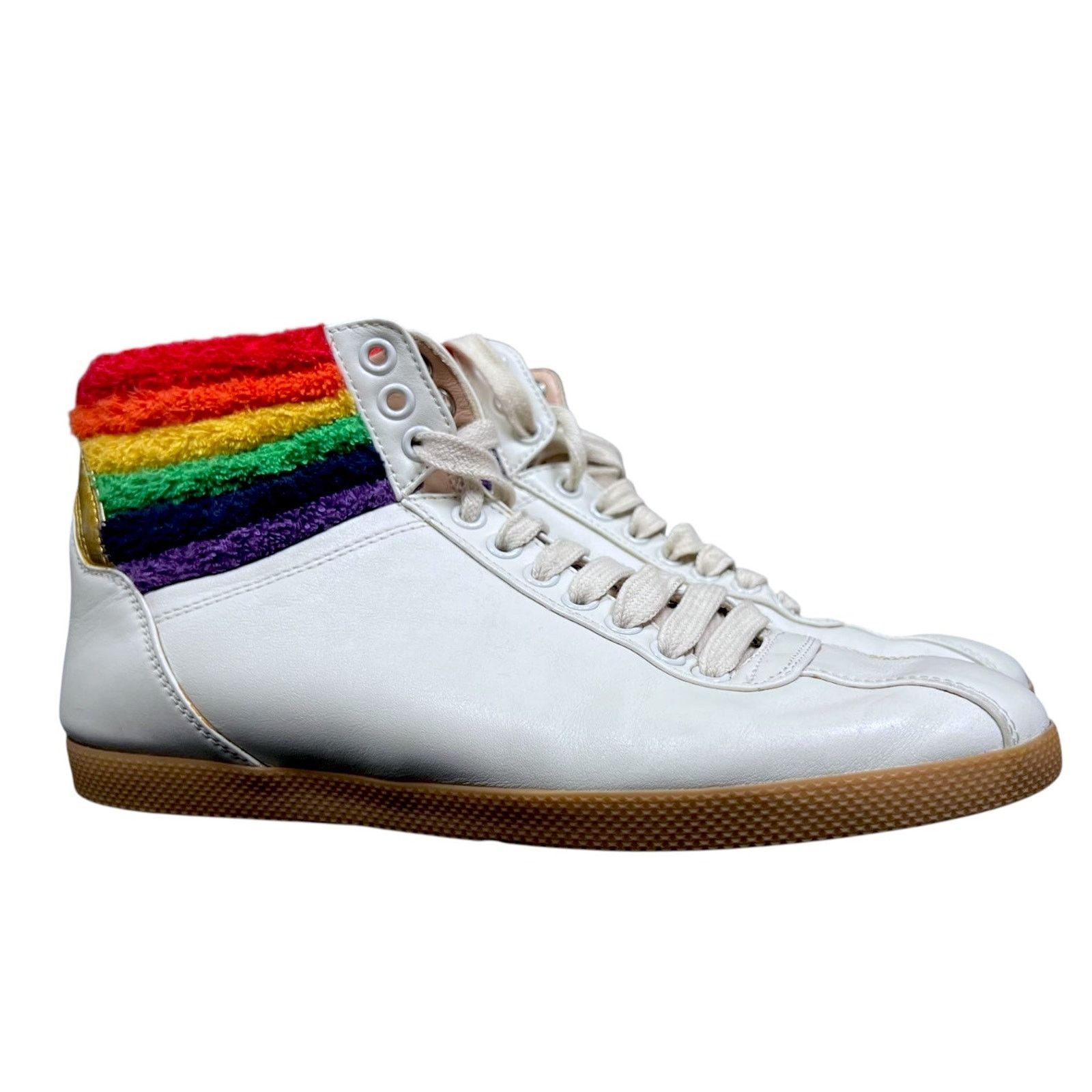 Gucci Gucci Rainbow Bambi Men's 4.5 Women's 6 High Top Sneakers Size US 6 / IT 36 - 2 Thumbnail