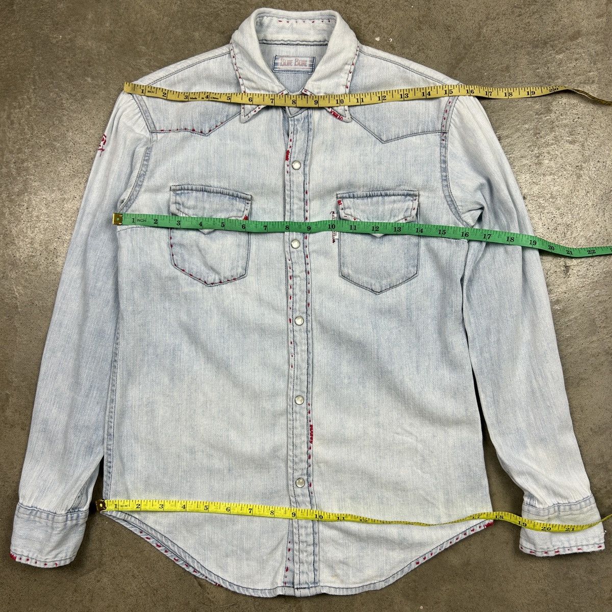 Blue Blue Japan Blue Blue Western Shirt Customised Size US XS / EU 42 / 0 - 9 Thumbnail