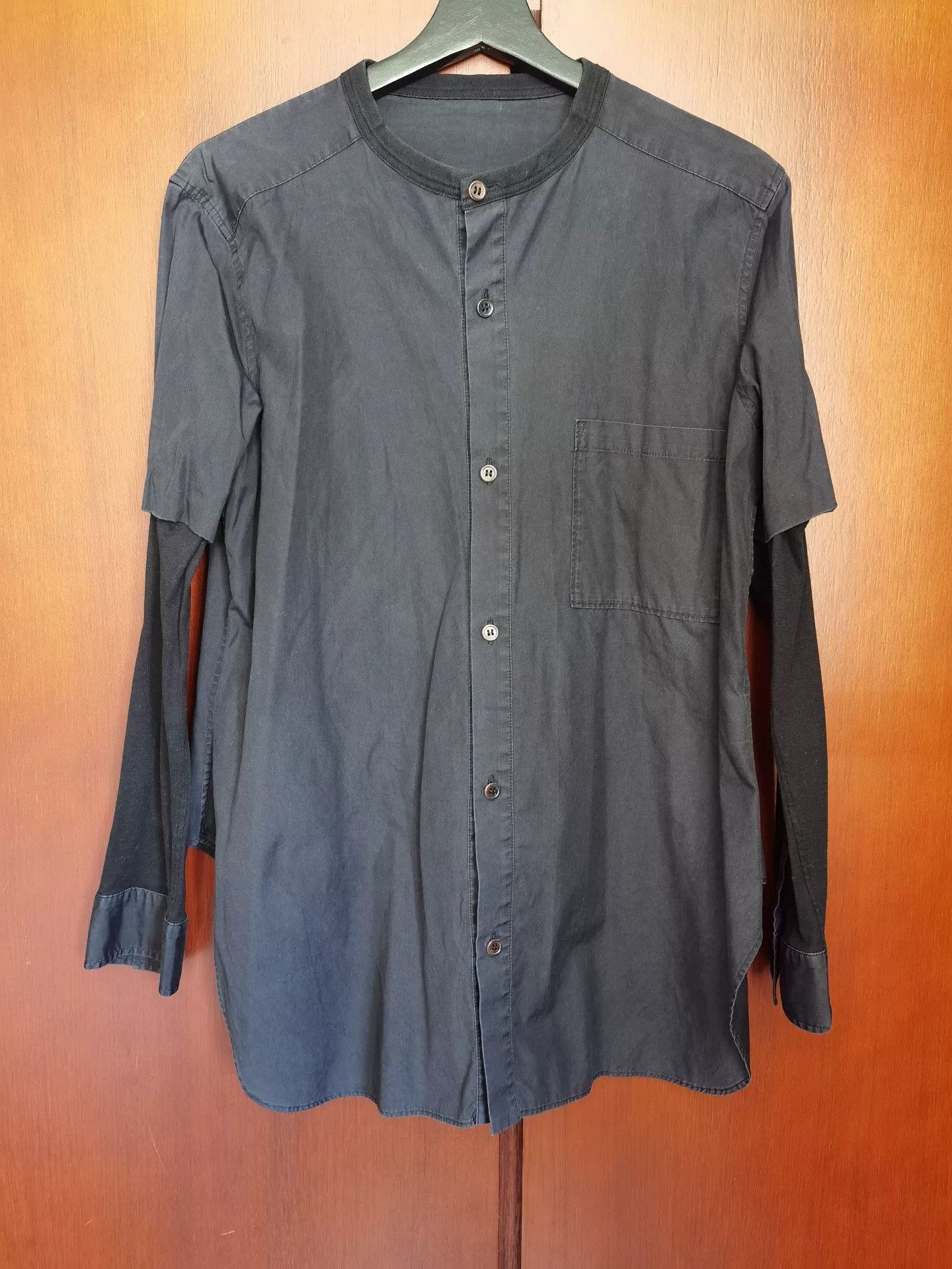 Y's Y's Black Cotton Long Sleeve Shirt Size M / US 6-8 / IT 42-44 - 1 Thumbnail
