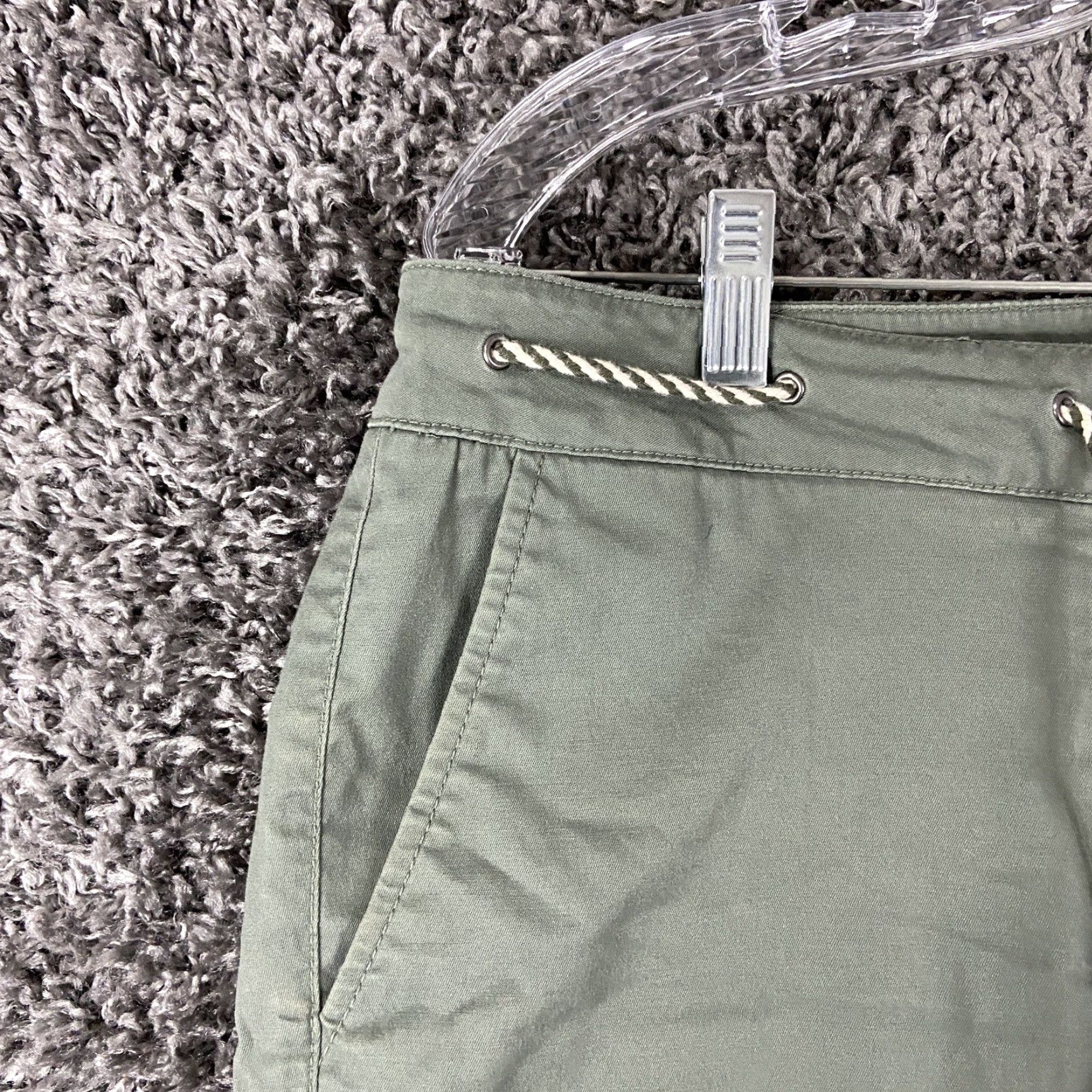 Talbots TALBOTS Wide Crop Green Pants Women’s 6 Regular Size 28" / US 6 / IT 42 - 4 Thumbnail