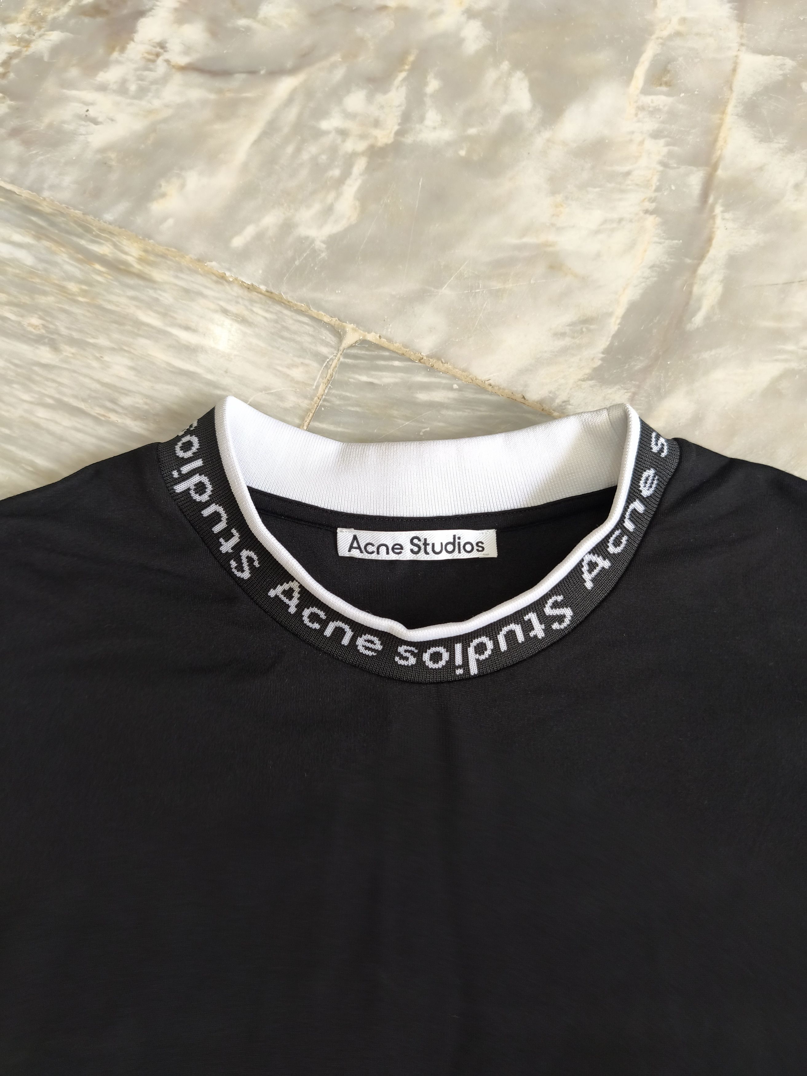Acne Studios Acne Studios Logo Mock Neck T-Shirt Size US M / EU 48-50 / 2 - 4 Thumbnail