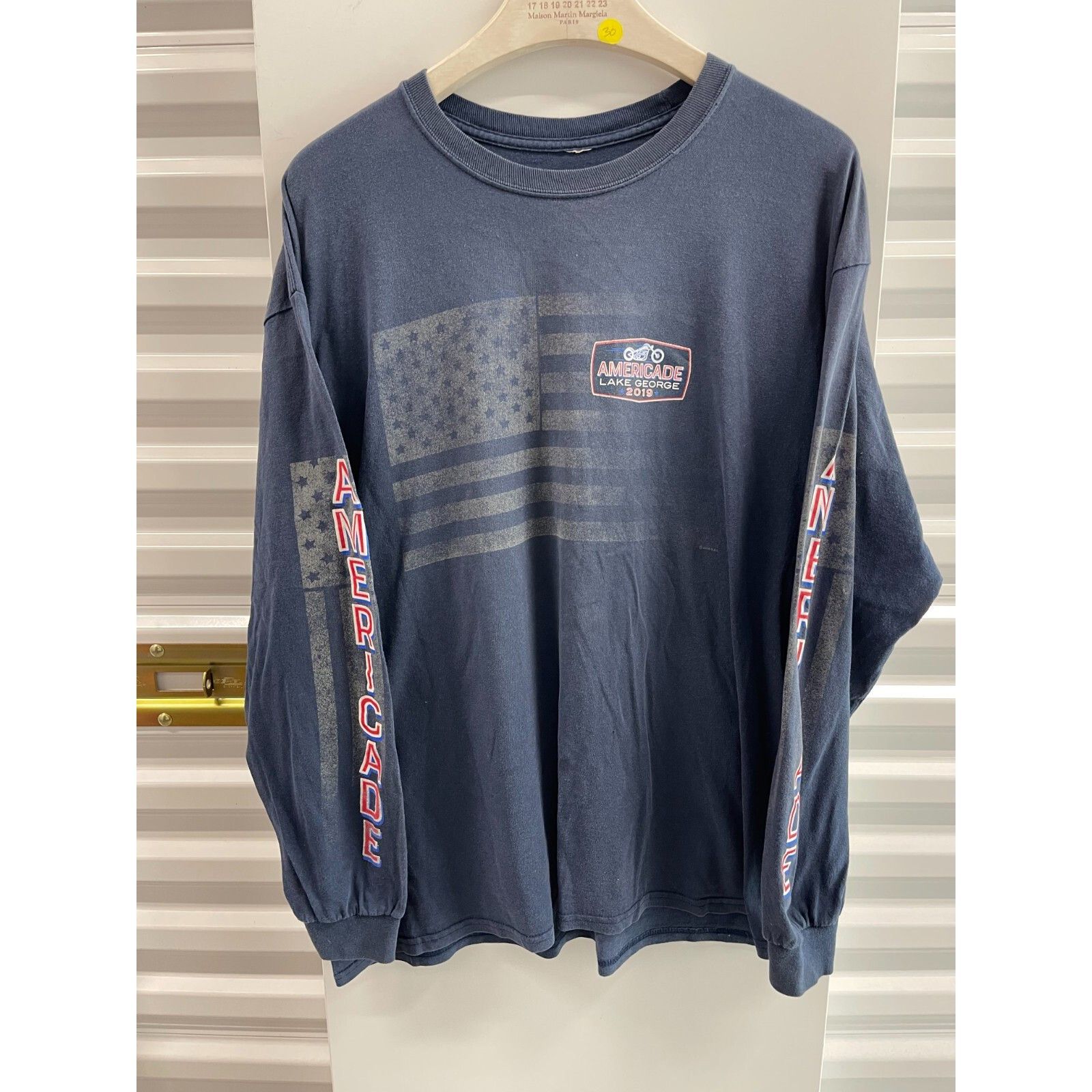Harley Davidson VTG 90S Y2K HARLEY BIKER AMERICADE LAKE GEORGE RALLY LONG SL Size US L / EU 52-54 / 3 - 2 Thumbnail