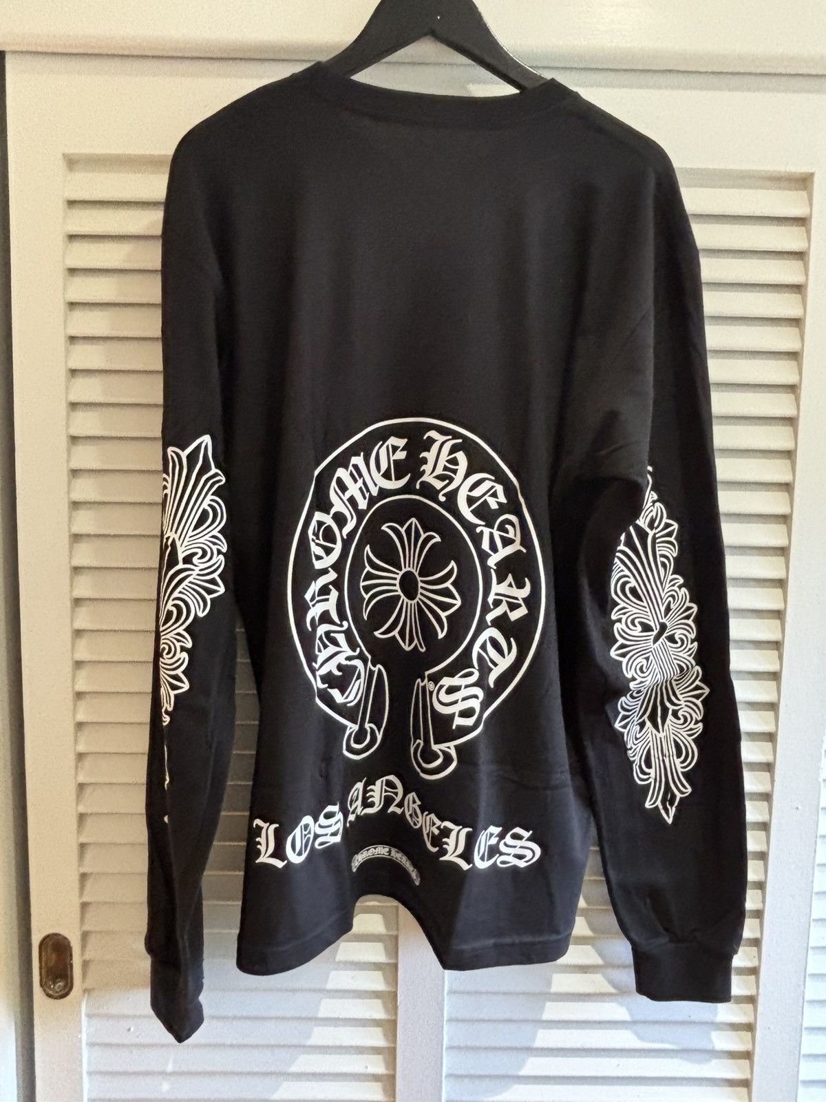 Tシャツ・カットソー Chrome Hearts Los Angeles Exclusive Horseshoe Floral LS Tee Chrome Hearts L.A. Horseshoe Logo Tee - SHENGLI ROAD MARKET