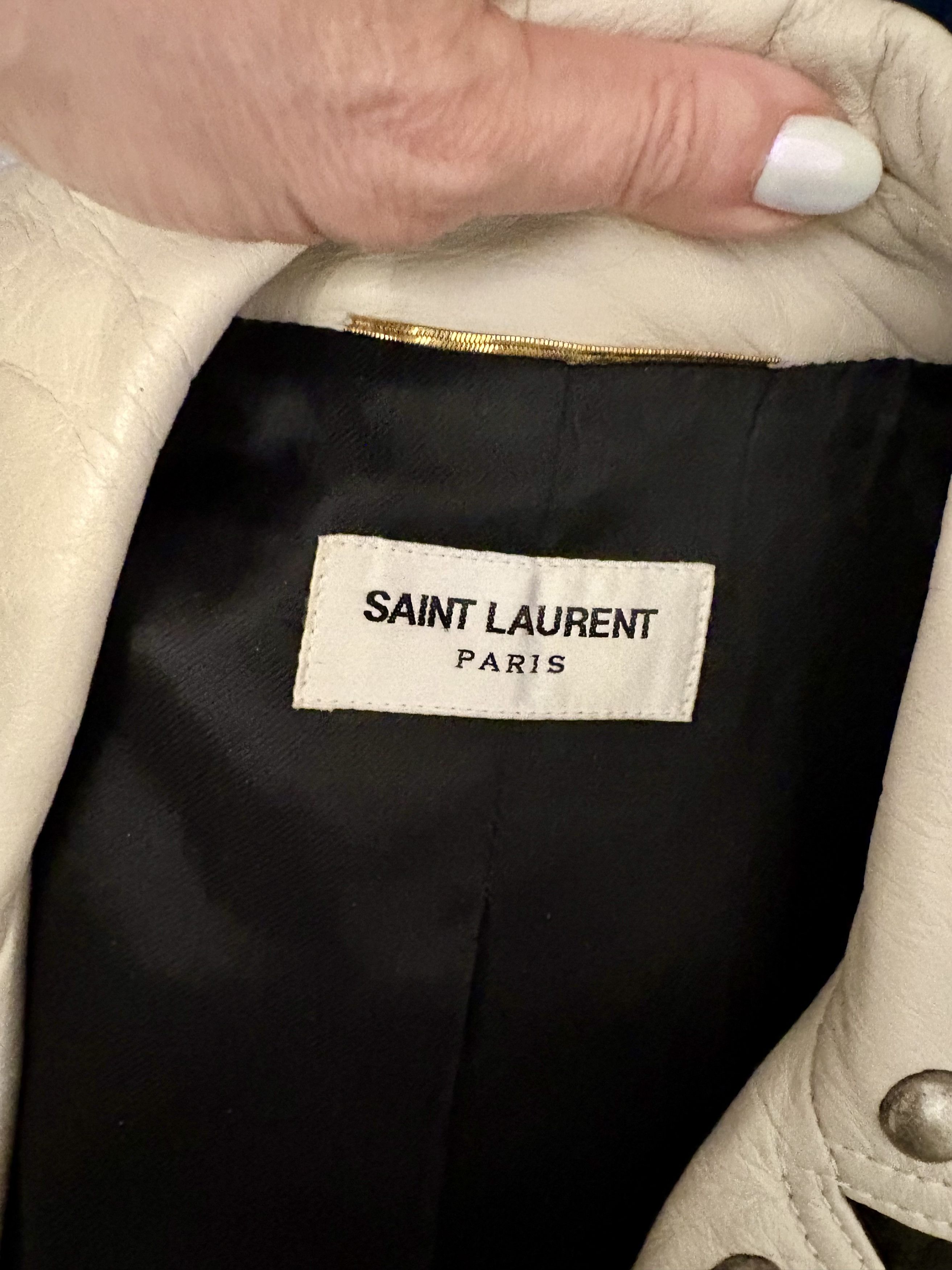 Saint Laurent Paris Saint Laurent Leather Studded Jacket Size XS / US 0-2 / IT 36-38 - 10 Thumbnail