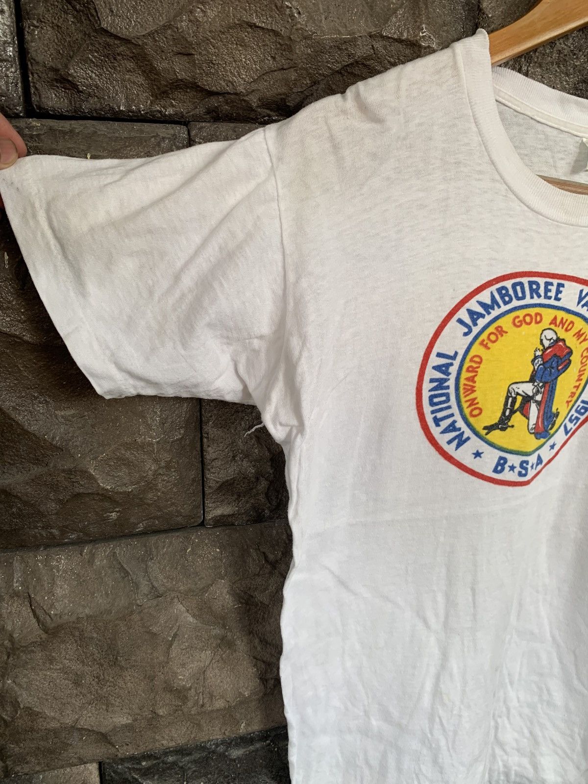 Vintage Vintage 50s BSA National Jamboree Valley Forge 1957 T shirt Size US M / EU 48-50 / 2 - 3 Thumbnail