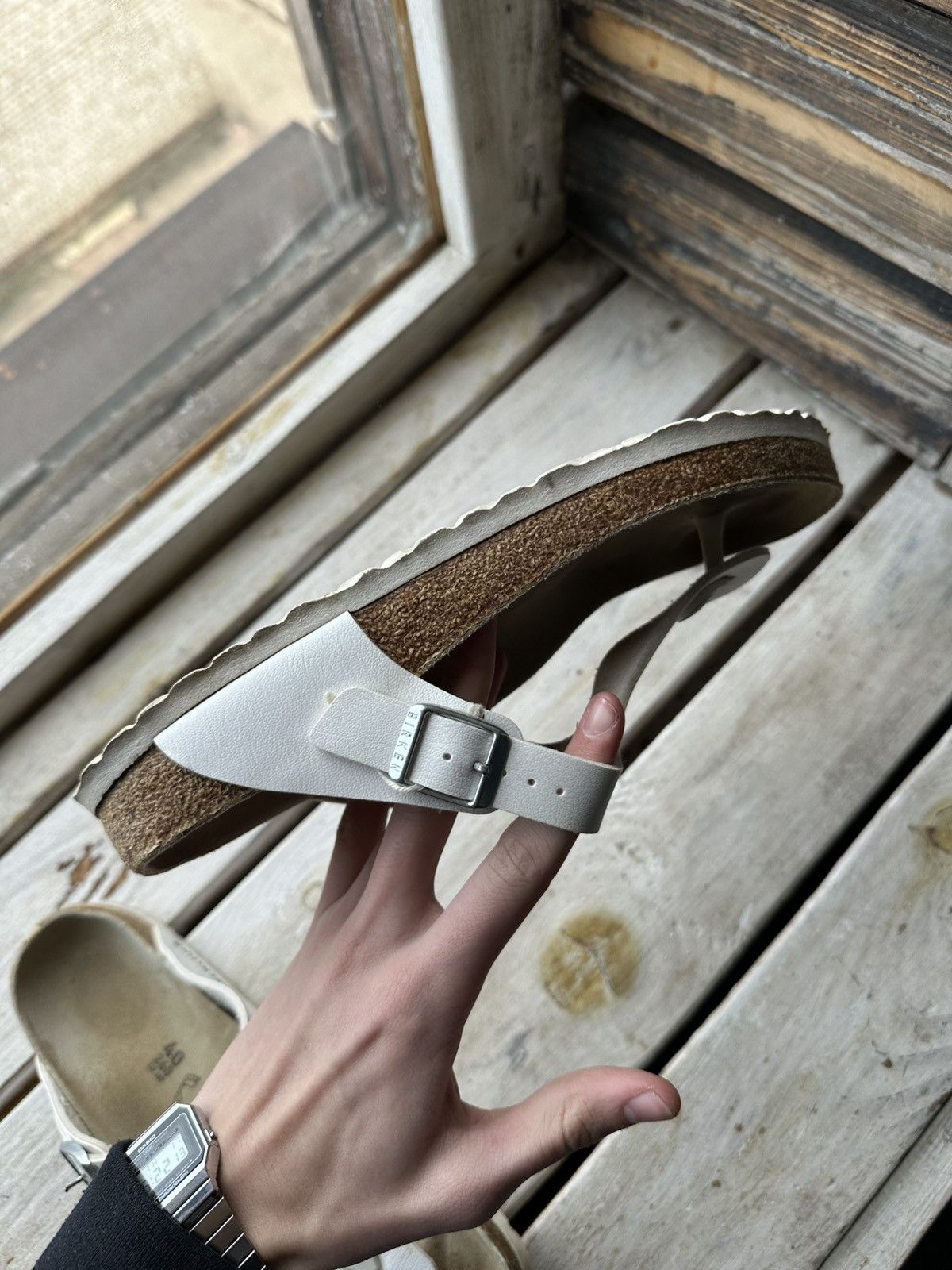 Birkenstock × Vintage 🚨Birkenstock Arizona boston Soft-foot sandals slides vintage Size US 7 / EU 40 - 10 Thumbnail