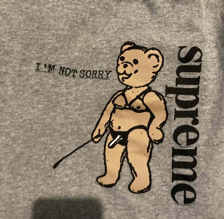 Supreme Supreme “Not Sorry” Tee heather grey Size US XL / EU 56 / 4 - 6 Thumbnail