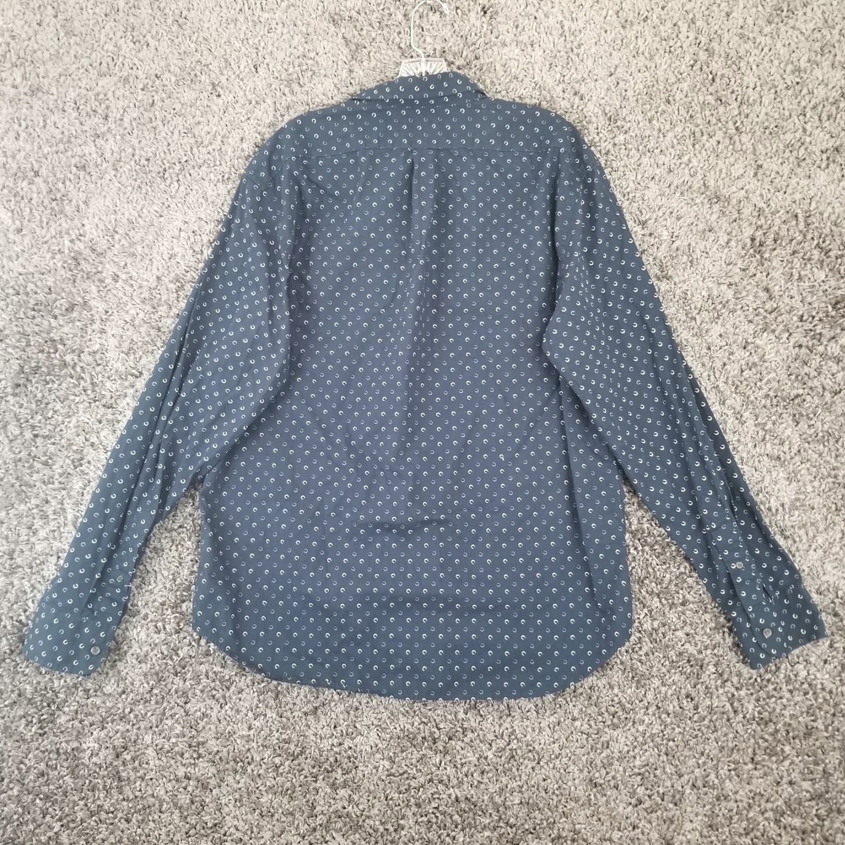 Old Navy Old Navy Men's Long Sleeve Blue Pattern Shirt XL Mens Size US XL / EU 56 / 4 - 5 Thumbnail