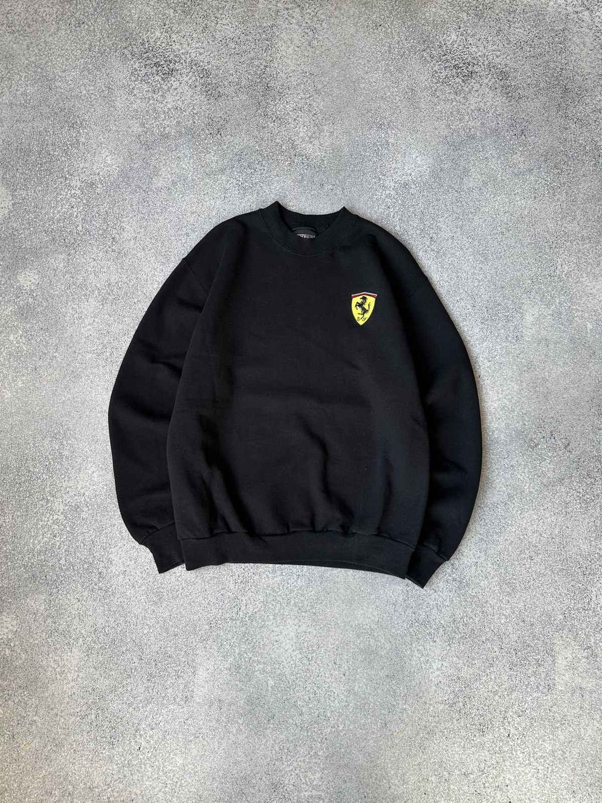 image of Ferrari Formula Uno 1999 Black Racing Sweatshirt, Men's (Size Small)