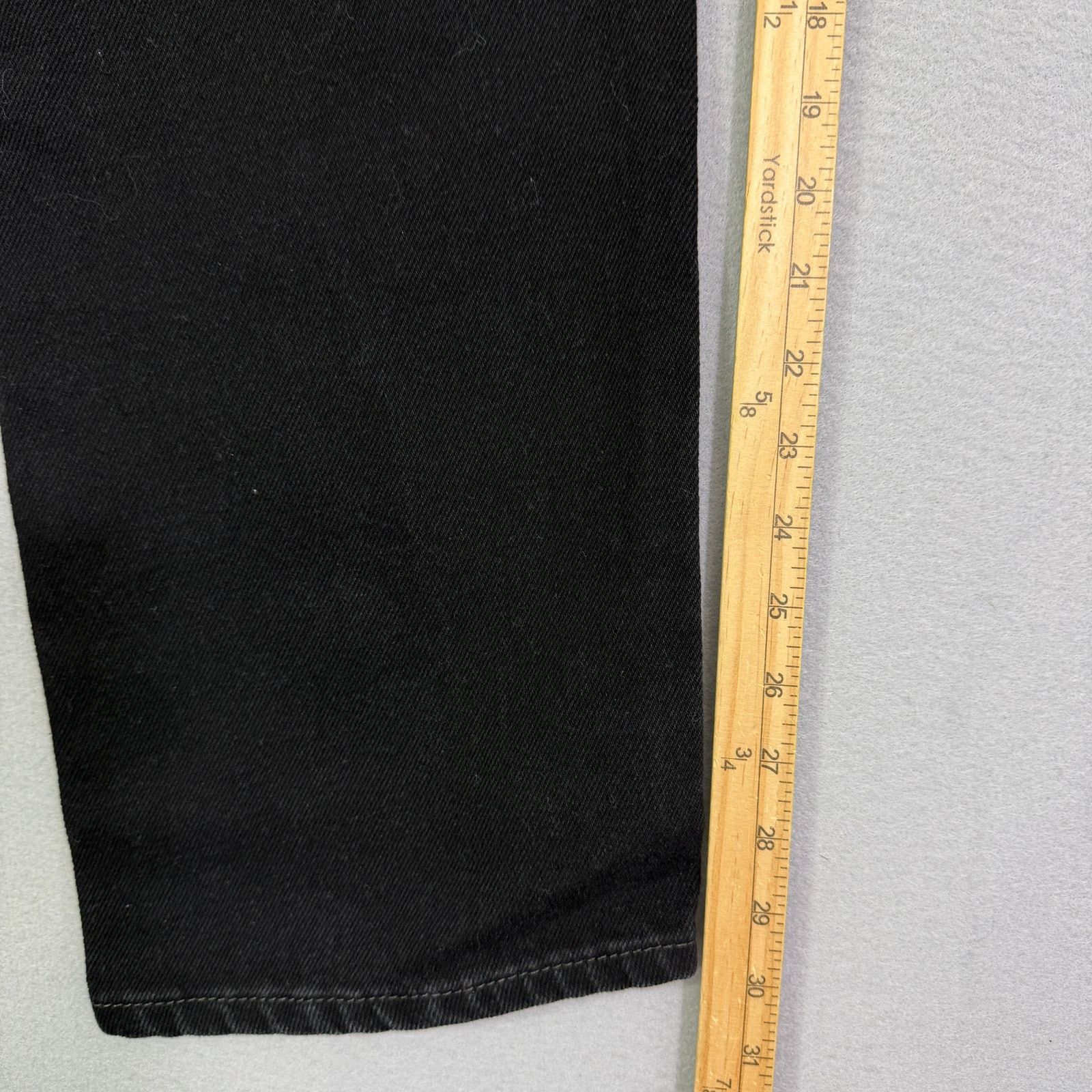 Levi's Levis 505 Jeans Men's 36x30 Black Straight Leg Denim Zip Fly Size US 36 / EU 52 - 8 Thumbnail