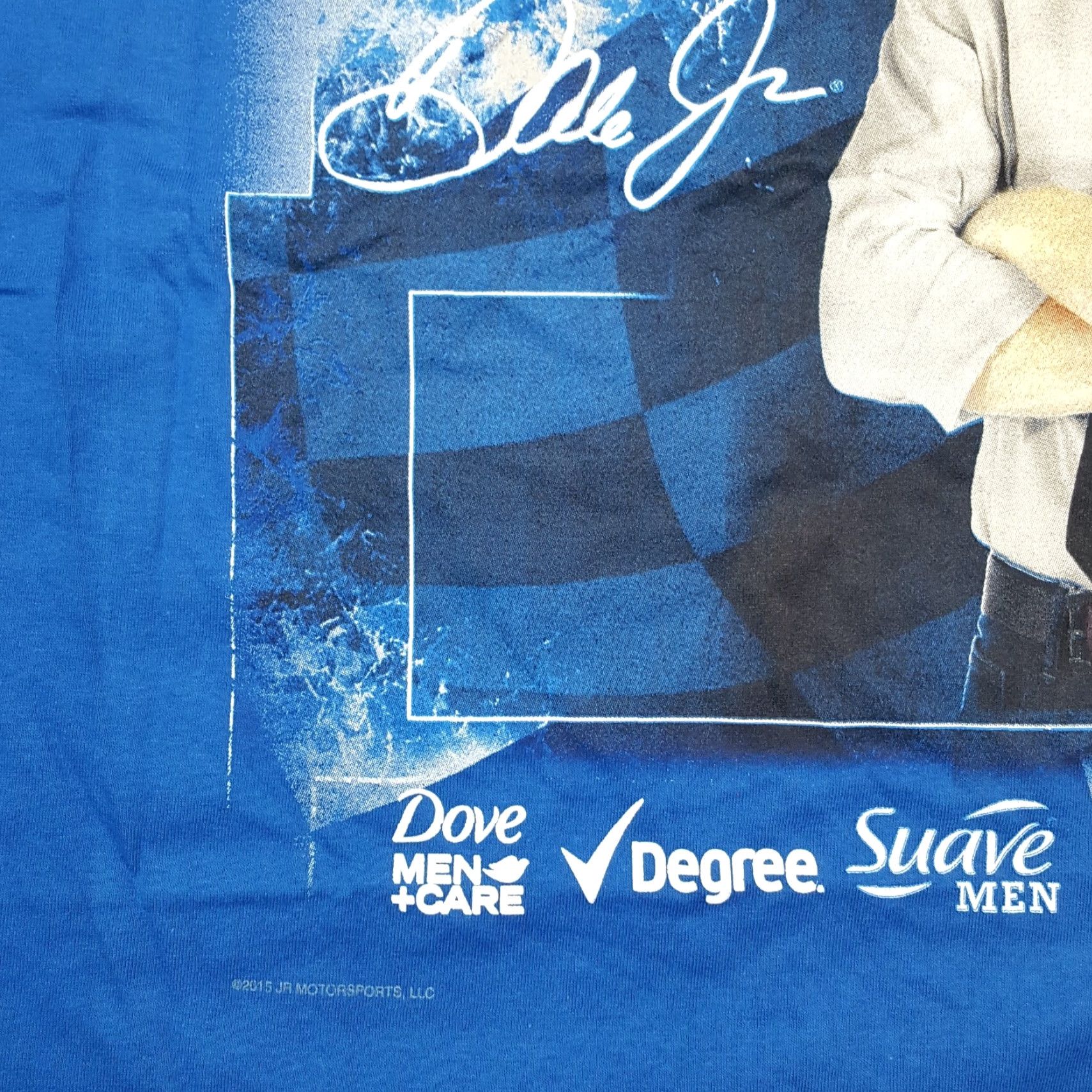 NASCAR VINTAGE Dale Earnhardt Jr NASCAR T-Shirt Men XL Short Sleeve Blue Cars Racing Retro 90s Size US XL / EU 56 / 4 - 3 Thumbnail
