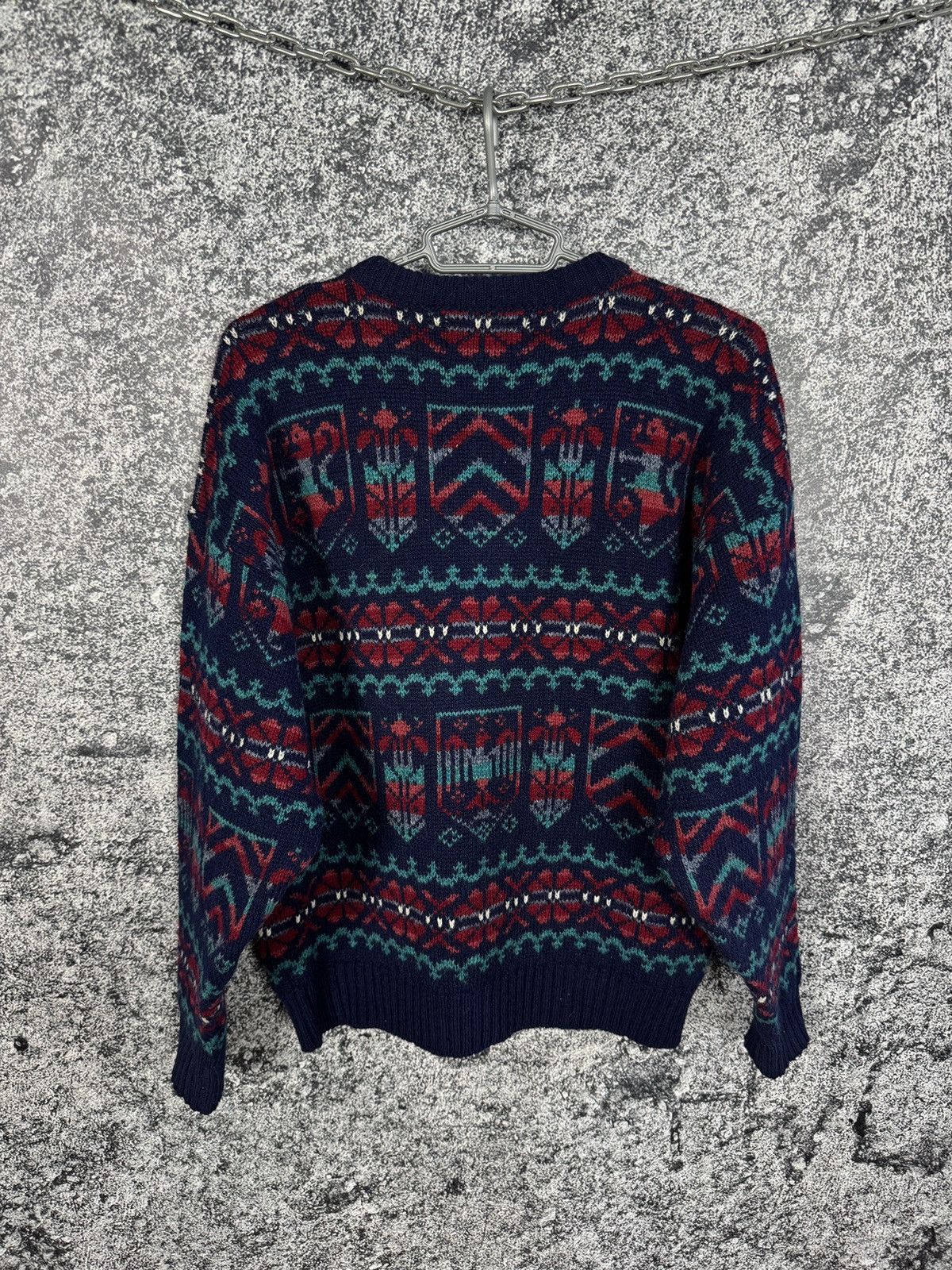 Vintage Glenugie Wool Sweater Cardigan Fair Isle Nordic Size 44 Size M / US 6-8 / IT 42-44 - 10 Thumbnail