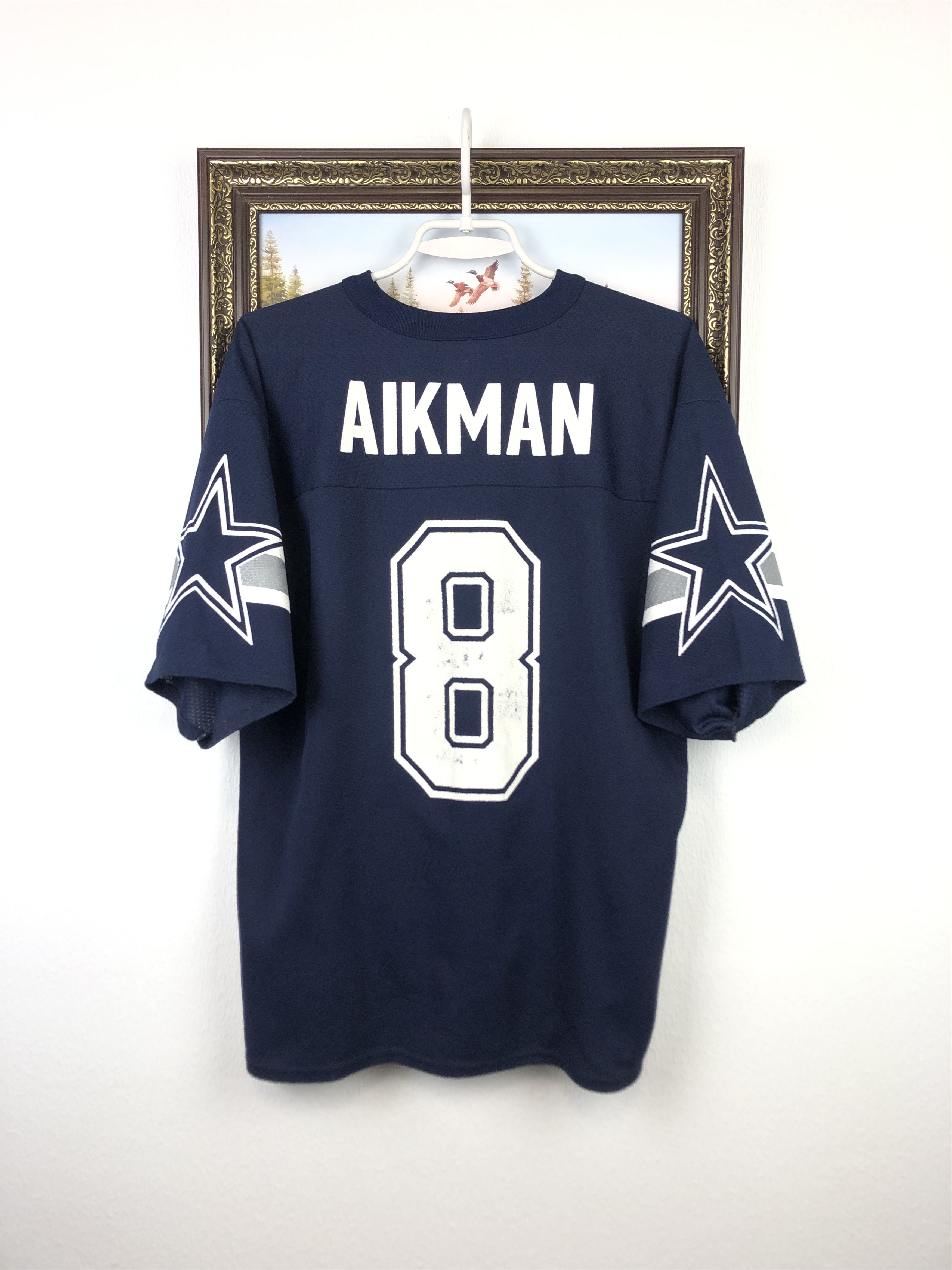 NFL × Vintage Vintage 90's Troy Aikman #8 Dallas Cowboys NFL Jersey Shirt Size US M / EU 48-50 / 2 - 11 Thumbnail