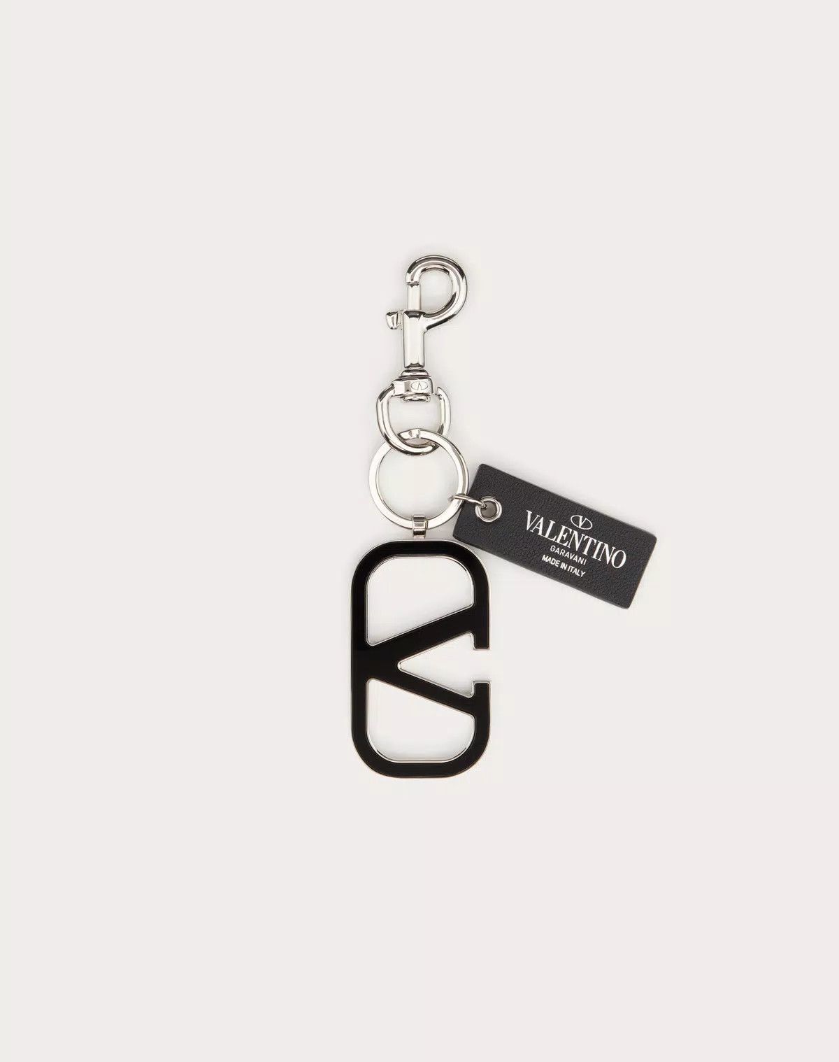 Valentino oc11z0725 Size:OS/Vlogo Signature Keychain Black/Silver Size ONE SIZE - 1 Thumbnail