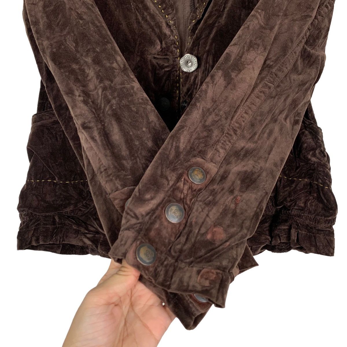 Japanese Brand ANTGAUGE PLATINUM Punk Velvet Casual Jacket #0006-C1 Size S / US 4 / IT 40 - 15 Thumbnail