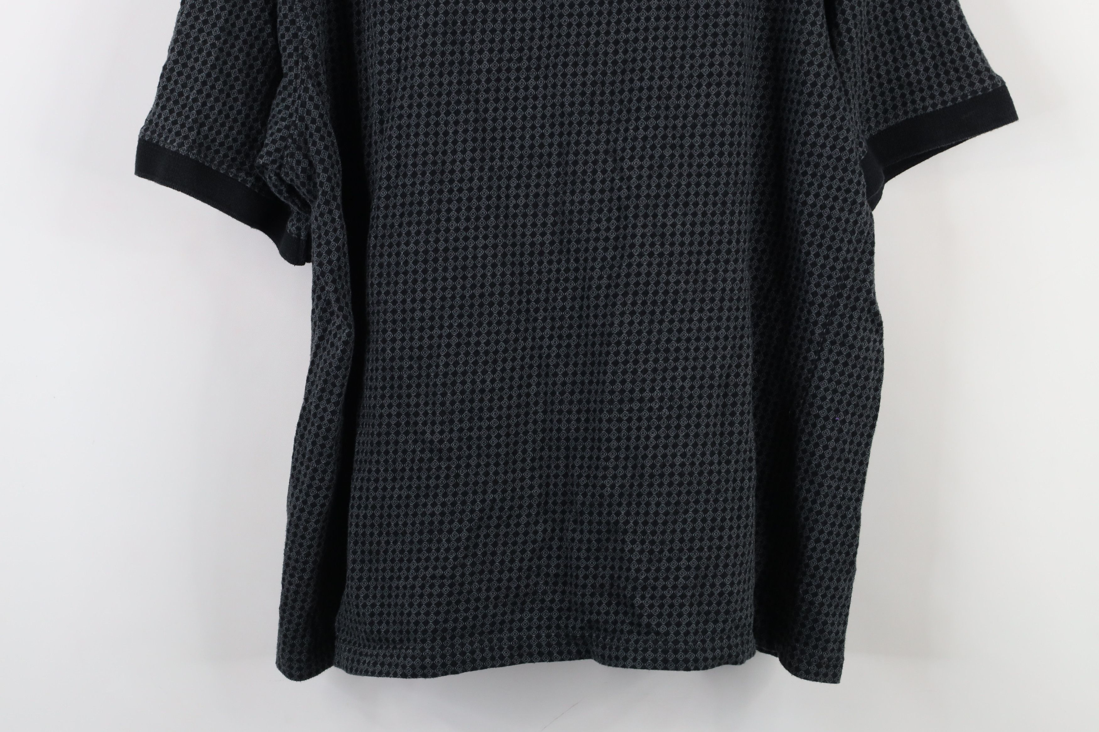 Vintage Vintage 90s Streetwear Diamond Geometric Knit Polo Shirt Size US L / EU 52-54 / 3 - 12 Thumbnail
