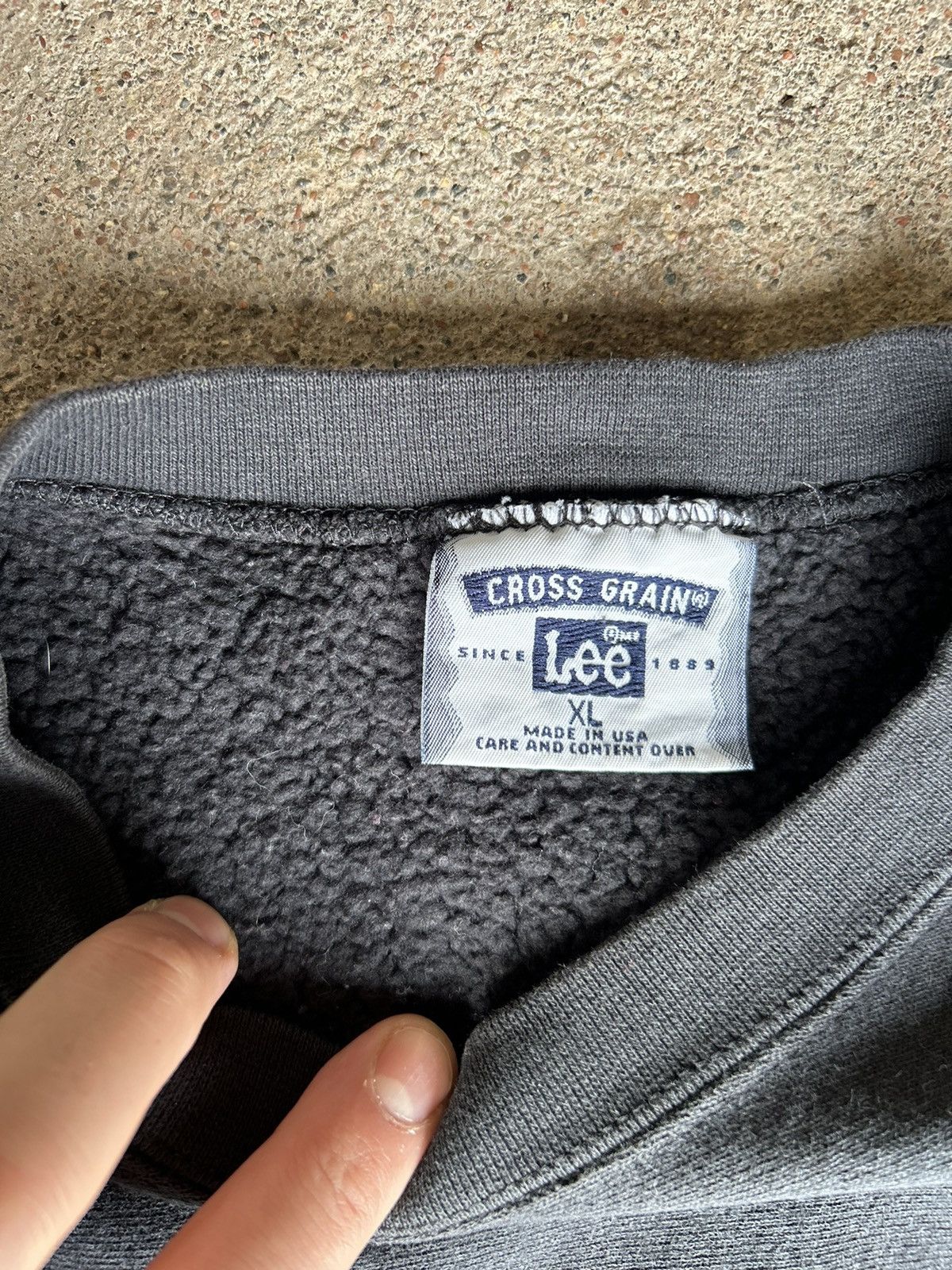 Lee × Vintage Vintage Lee Crossgrain Reverse Weave Pullover Sweatshirt Size US XL / EU 56 / 4 - 3 Thumbnail