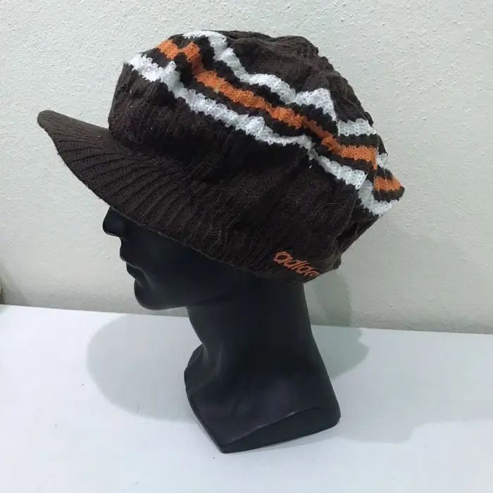 Adidas × Vintage Adidas Stripe Design Beanie Hat Size ONE SIZE - 2 Thumbnail