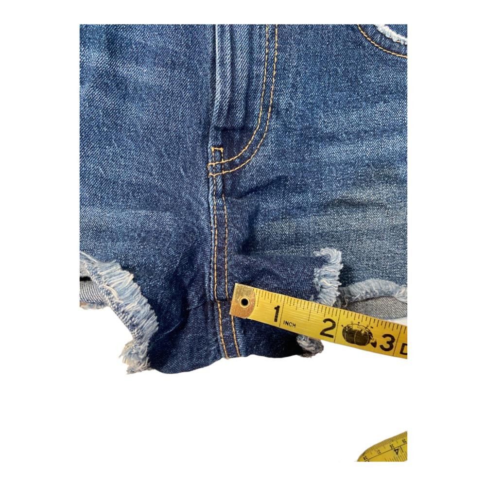 Zara Zara l Cutoff Denim Shorts W/ Red Stripe Size 4 Size 27" / US 4 / IT 40 - 6 Thumbnail