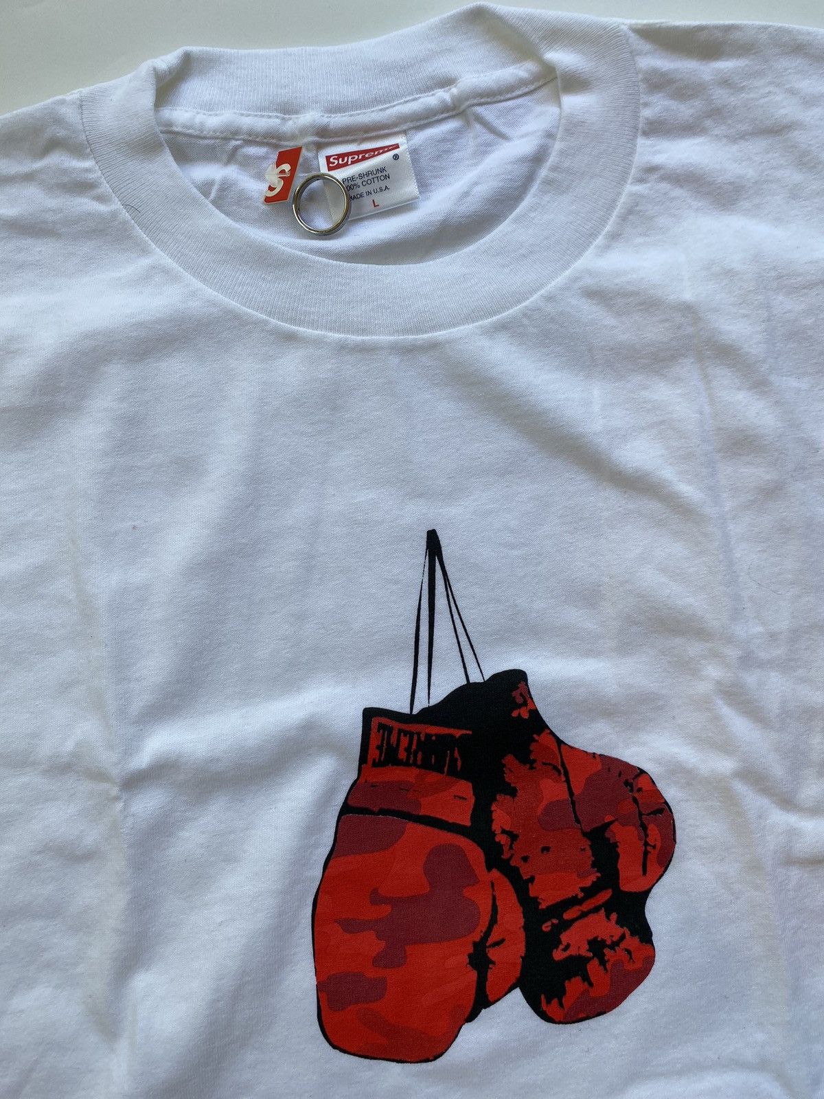 image of Supreme 1998 Boxing Gloves Tee Dswt in White, Men's (Size Large)