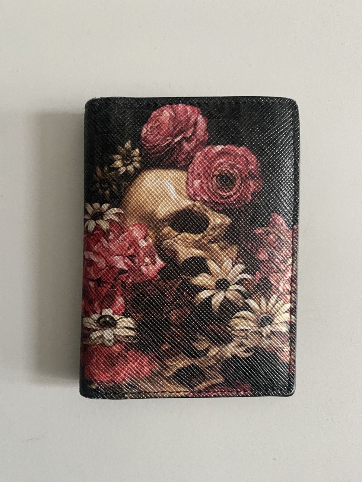 Dior Dior SS17 Dior Homme Monogram Skull Roses Print Wallet Size ONE SIZE - 1 Thumbnail