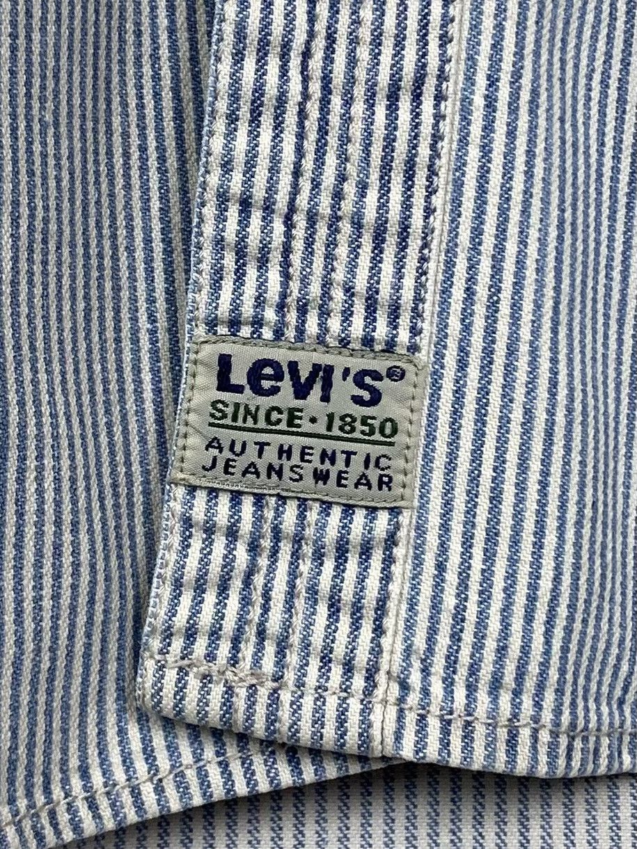 Levi's Vintage 90’s Levi’s Striped Shirt Heavyweight Men’s Y2K Blue Size US M / EU 48-50 / 2 - 3 Thumbnail