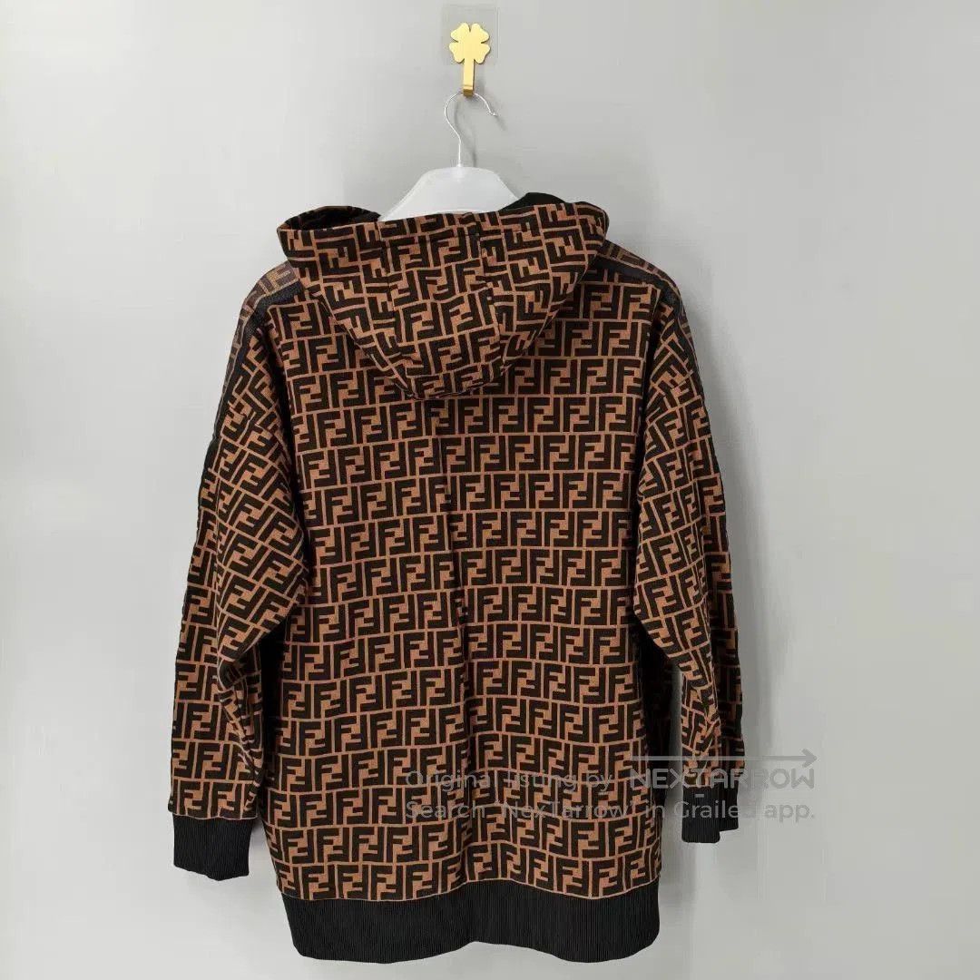 Fendi Fendi All-Over Logo Flocked Hoodie. Size US S / EU 44-46 / 1 - 2 Thumbnail