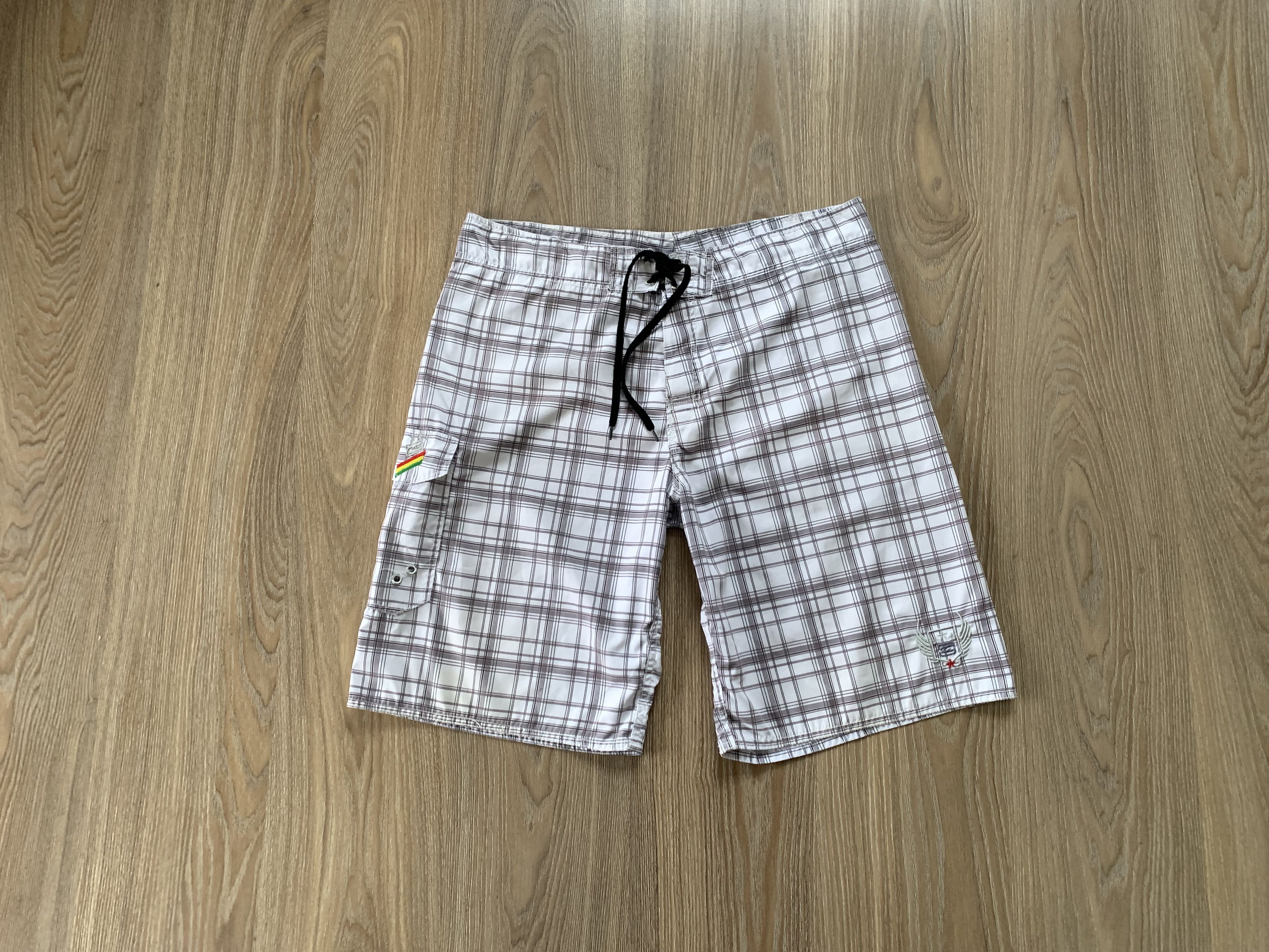Billabong × Vintage Rare Vintage Billabong Men's Plaid Swim Shorts Size US 38 / EU 54 - 10 Thumbnail