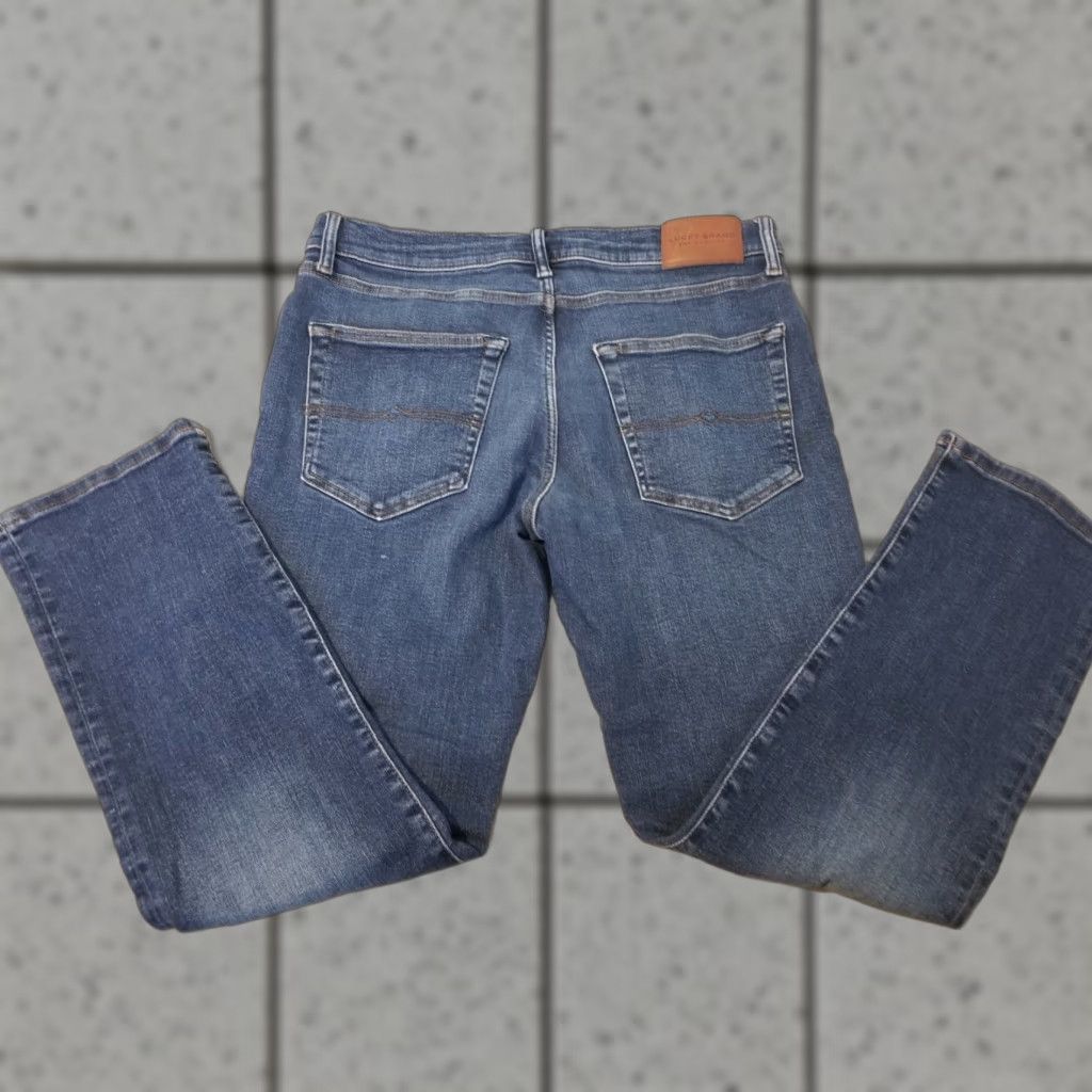 Lucky Brand Lucky Brand Jeans Mens 5-Pocket Denim Straight 32x30 33x30 Blue Cotton Zip Adjustable Regular Rise Mid Vintage No Size US 32 / EU 48 - 1 Thumbnail