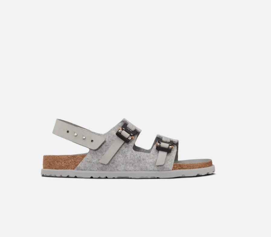 Dior x Birkenstock Nubuck Milano Sandals