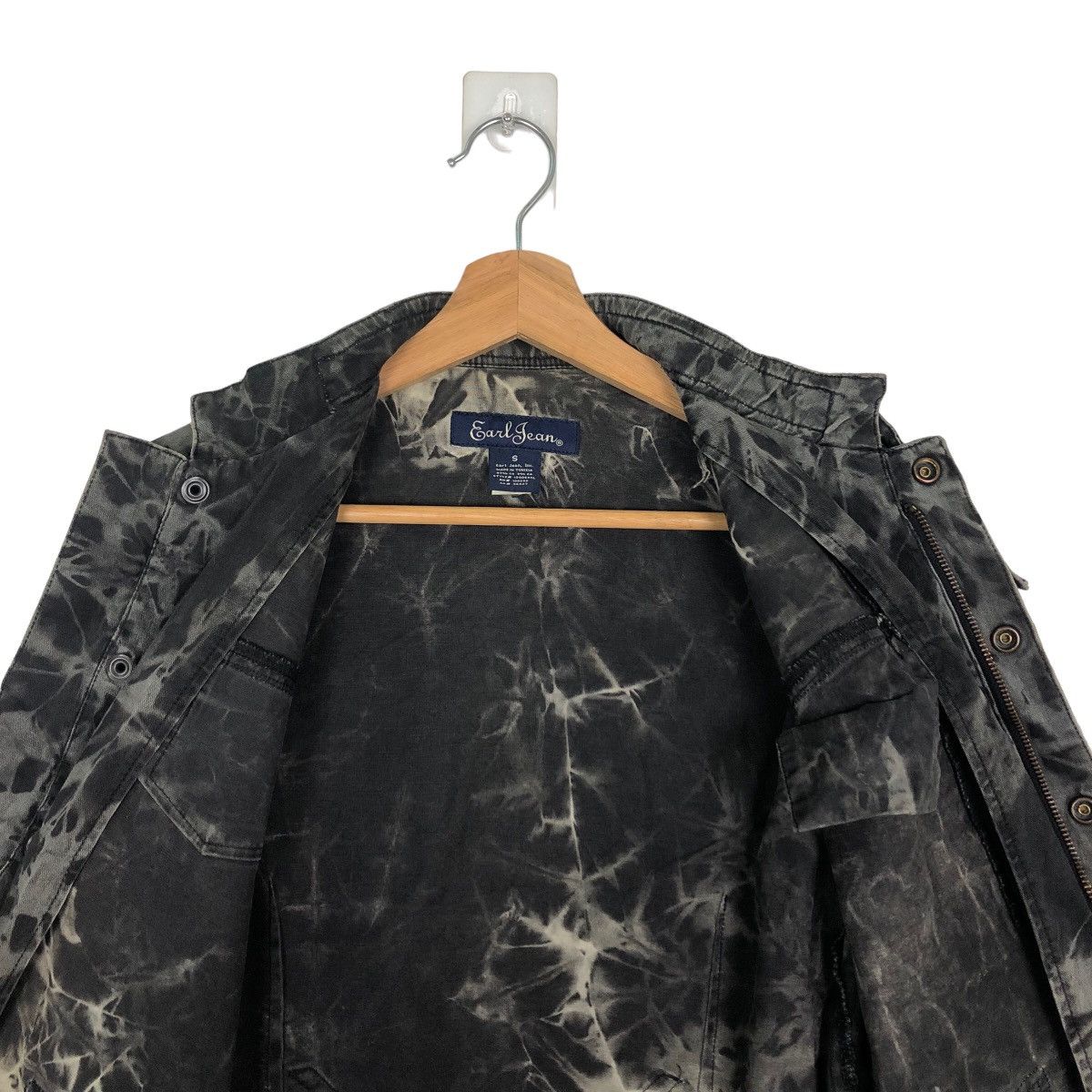 Japanese Brand 🔥VINTAGE CROPPED TRUCKER JACKET EARL JEANS ACID WASH DESIGN Size US S / EU 44-46 / 1 - 10 Thumbnail