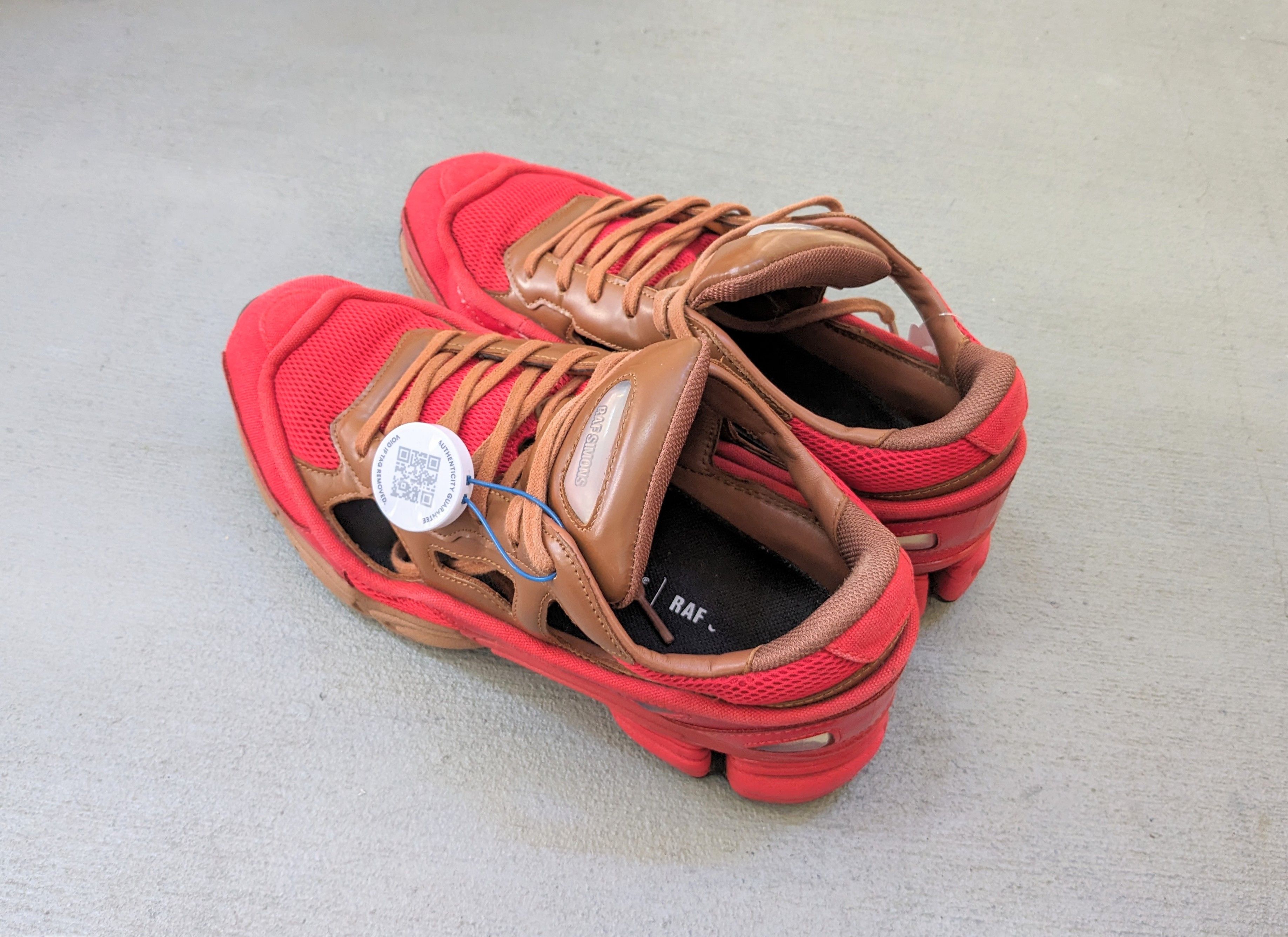Adidas × Raf Simons Adidas Raf Simons Ozweego Replicant 8.5 B22513 Red Gold Size US 8.5 / EU 41-42 - 12 Thumbnail
