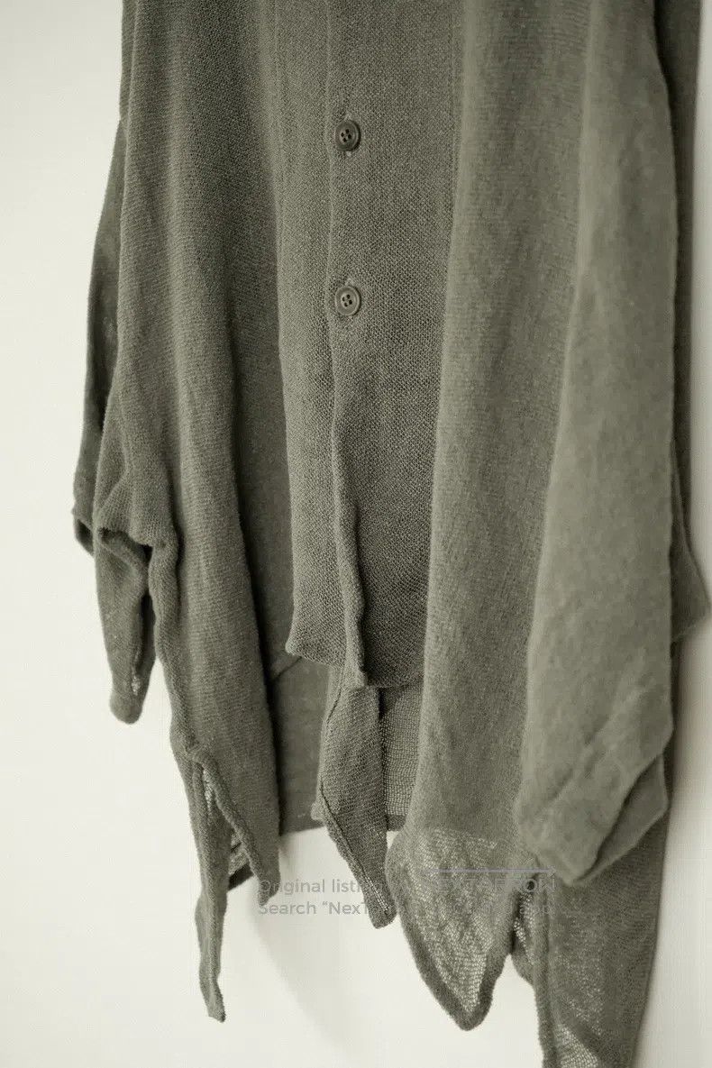 Y's Y's 23 SS vintage lime green linen feather cardigan sweate Size XS / US 0-2 / IT 36-38 - 6 Thumbnail