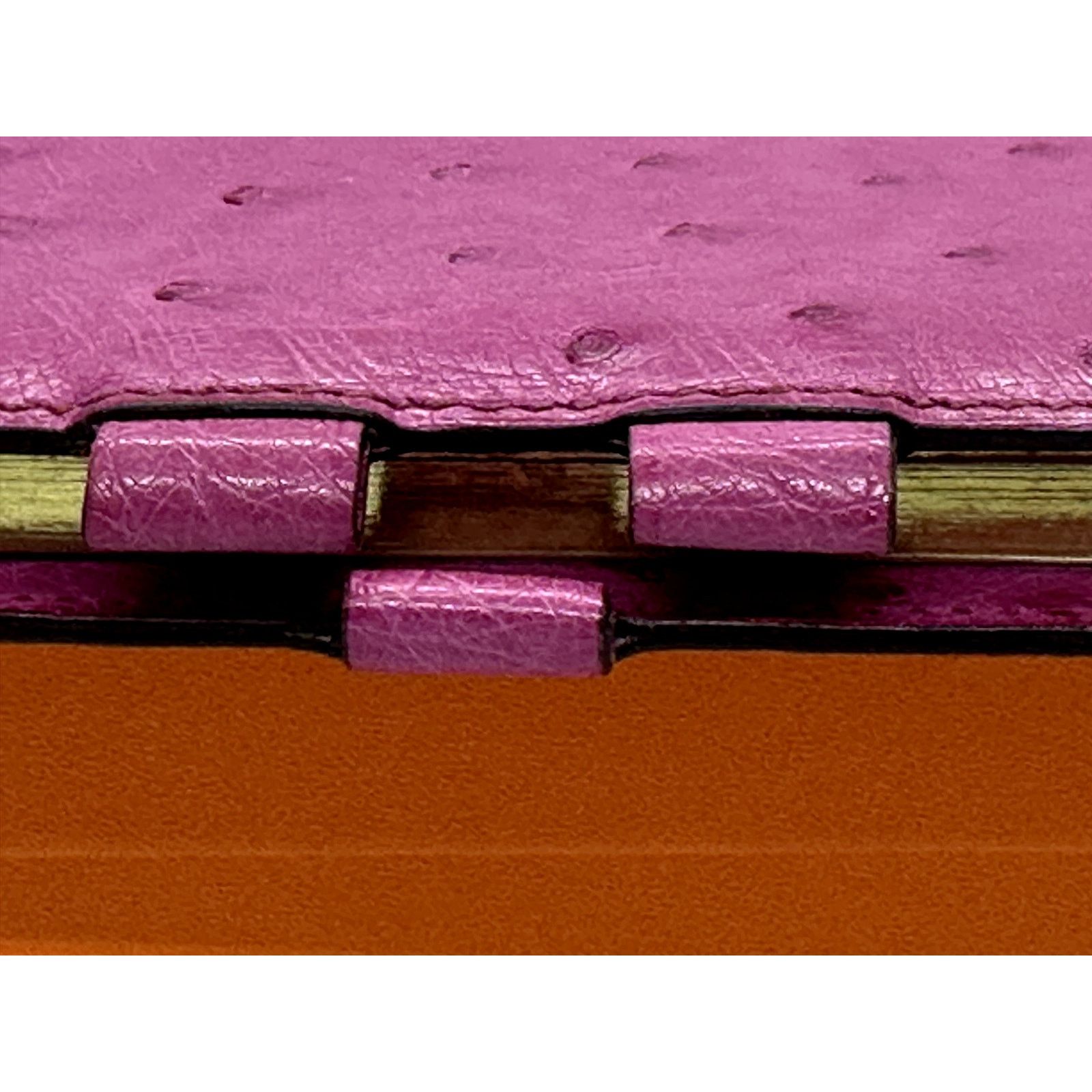 Hermes HERMES Globetrotter NotebookAgenda Ostrich Pink-RARE EUCwbox Size ONE SIZE - 9 Thumbnail