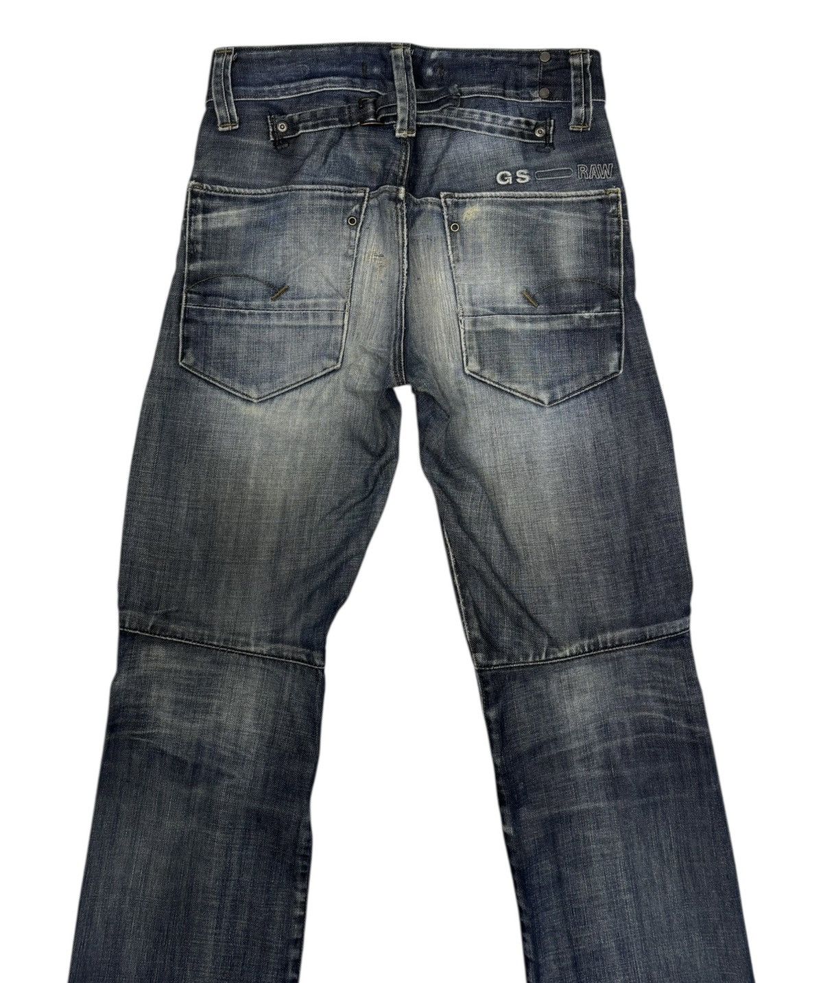 G-Star × If Six Was Nine × Le Grande Bleu (L.G.B.) G-STAR RAW BUCKLE BACK FADED DISTRESSED DENIM JEANS Size US 29 - 6 Thumbnail