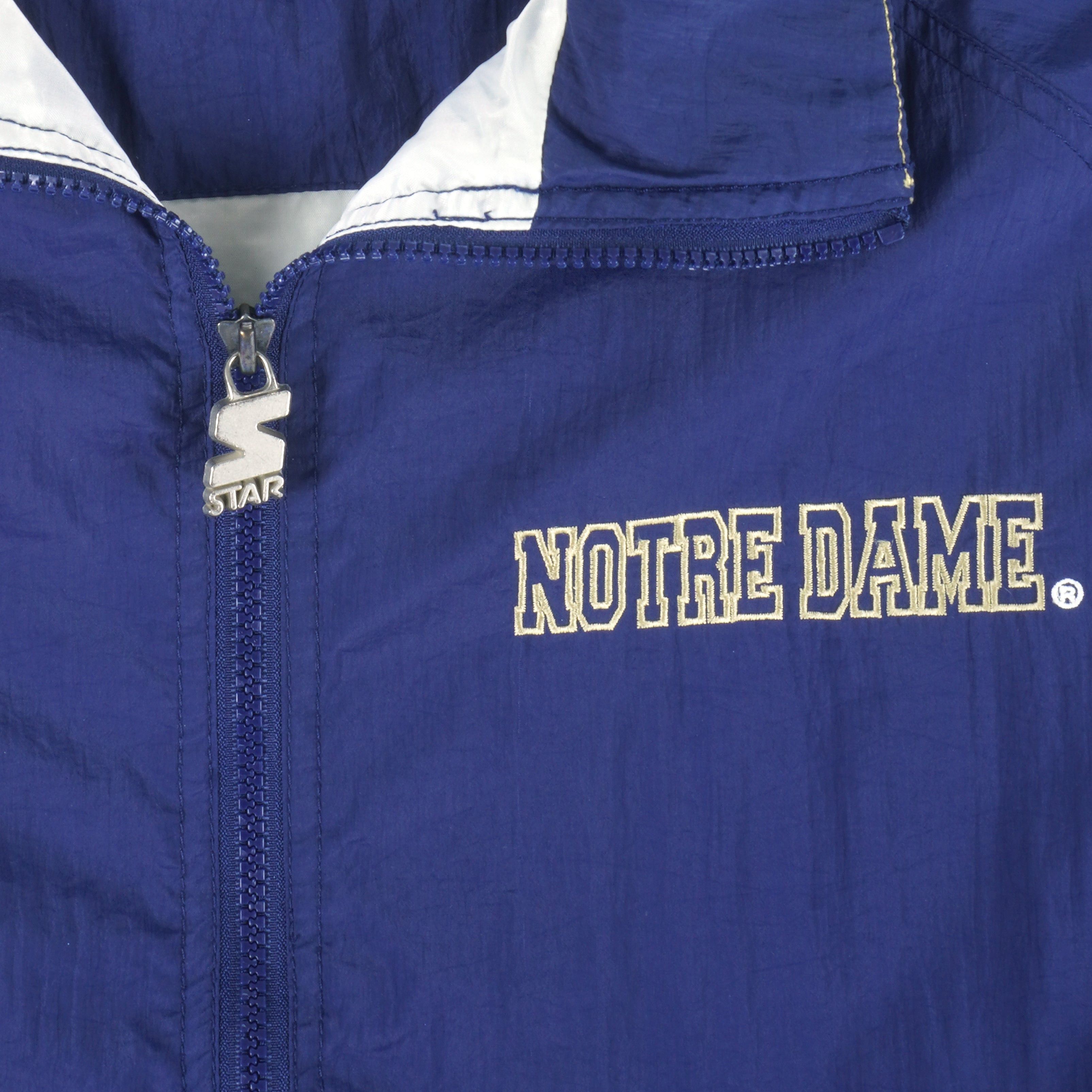 Starter Notre Dame Fighting Irish Windbreaker 1990s Size US XL / EU 56 / 4 - 4 Thumbnail