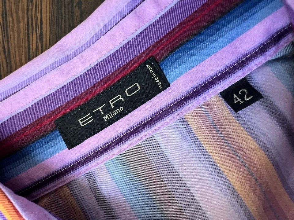 Etro ETRO Shirt Striped Cotton Size 42 Size M / US 6-8 / IT 42-44 - 14 Thumbnail