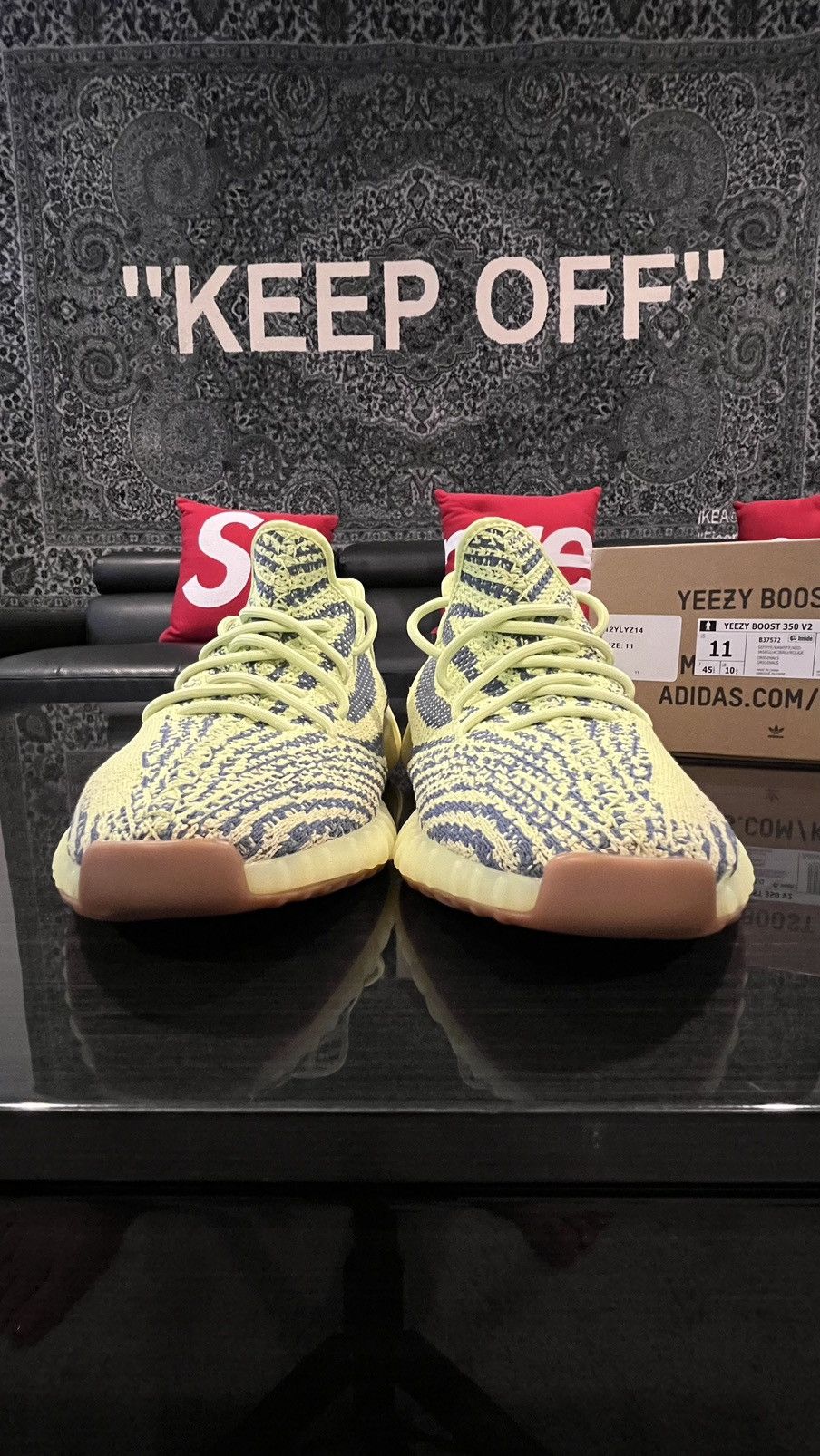 Adidas × Kanye West adidas Yeezy Boost 350 V2 Semi Frozen Yellow Size US 11 / EU 44 - 3 Thumbnail