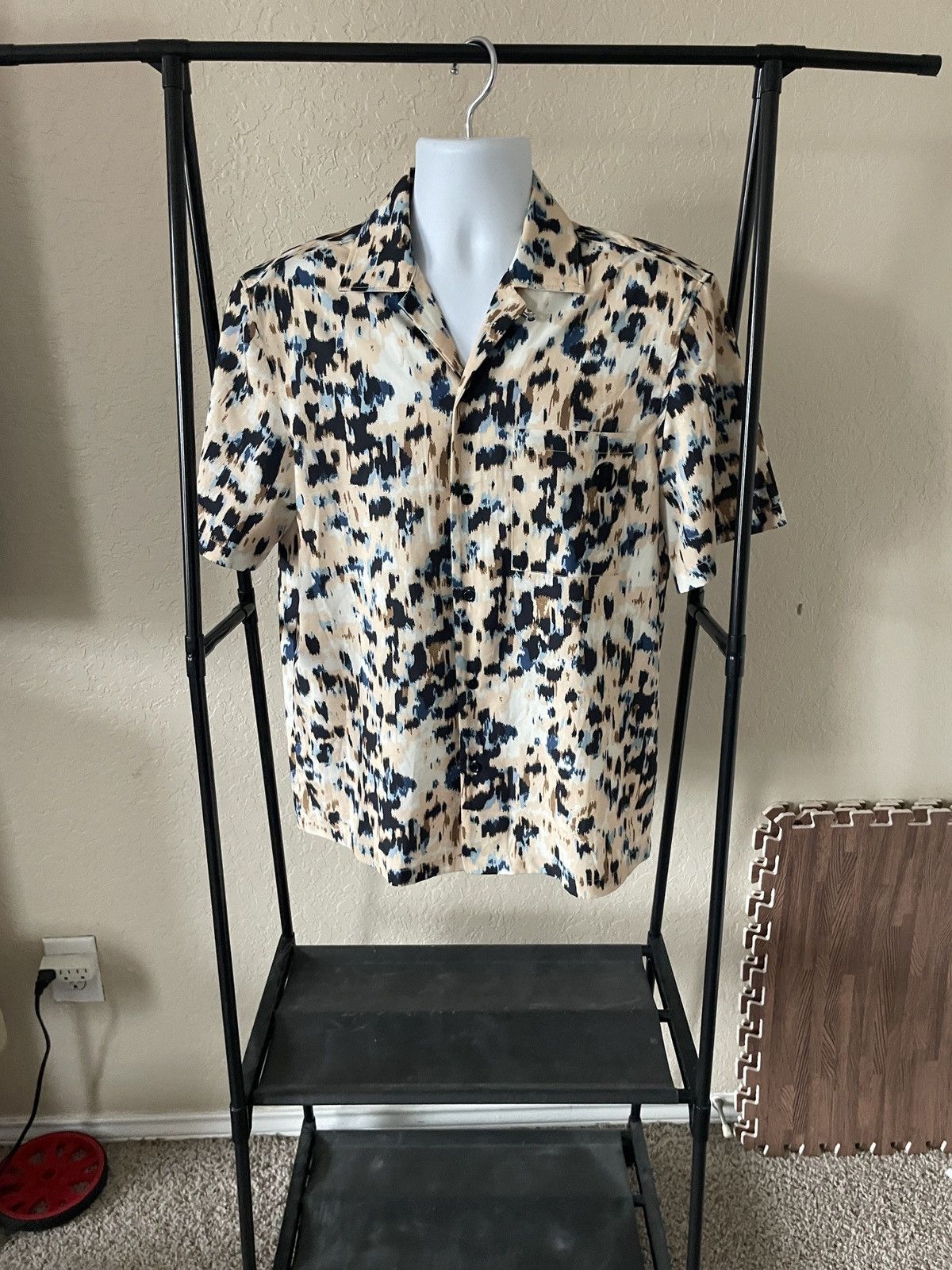 Rhude × Zara Patterned 1 Pocket SS button front shirt Size US S / EU 44-46 / 1 - 4 Thumbnail