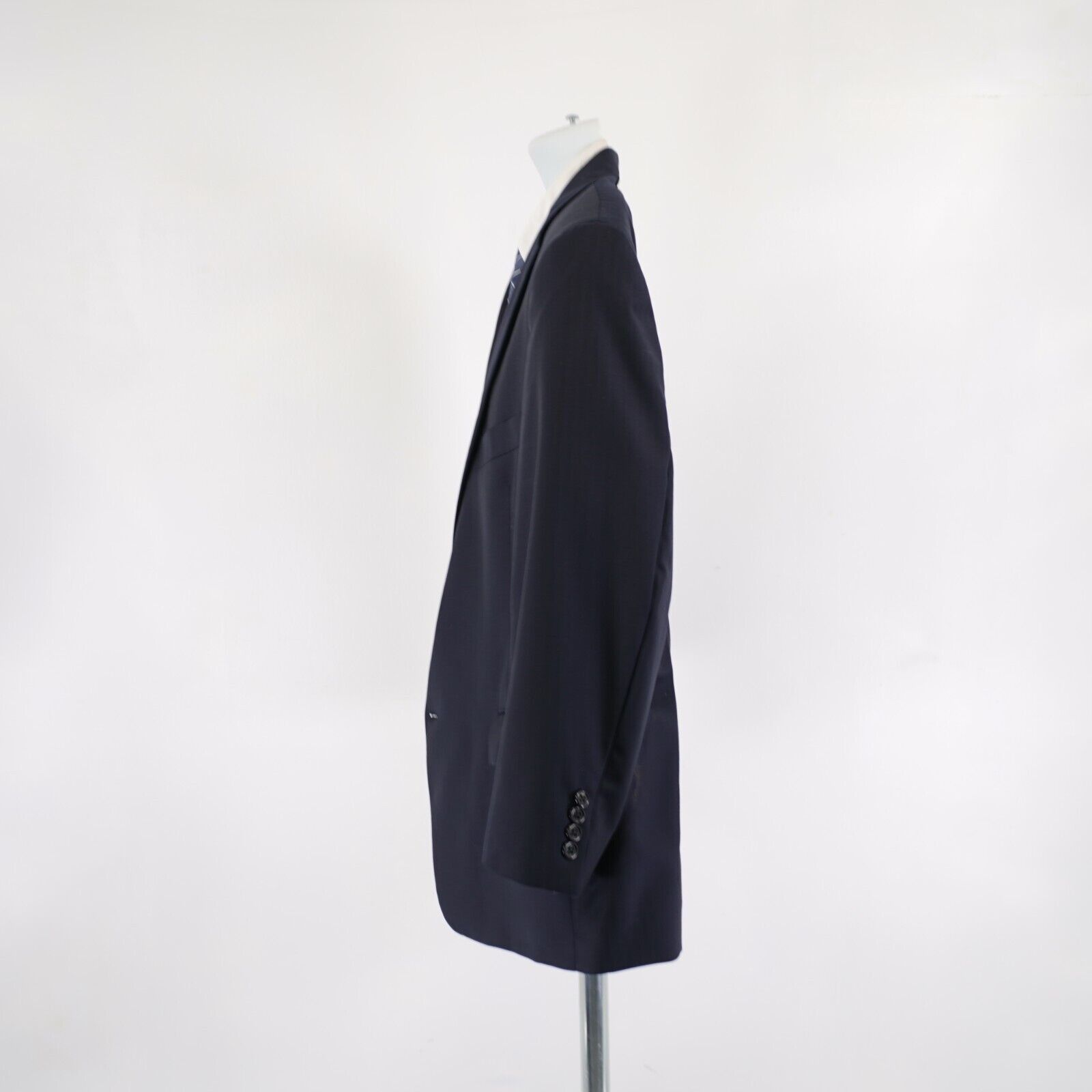 Hart Schaffner Marx Hart Schaffner Marx Gold Trumpeter Nordstrom Wool Blue Herri Size 44S - 5 Thumbnail