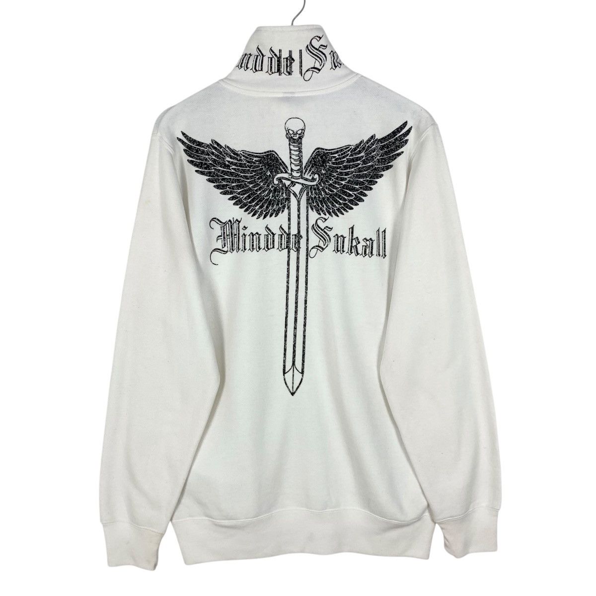 If Six Was Nine Vintage Blue Point Mindde Sukall Big Logo Skulls Sweatshirt Size US M / EU 48-50 / 2 - 1 Thumbnail