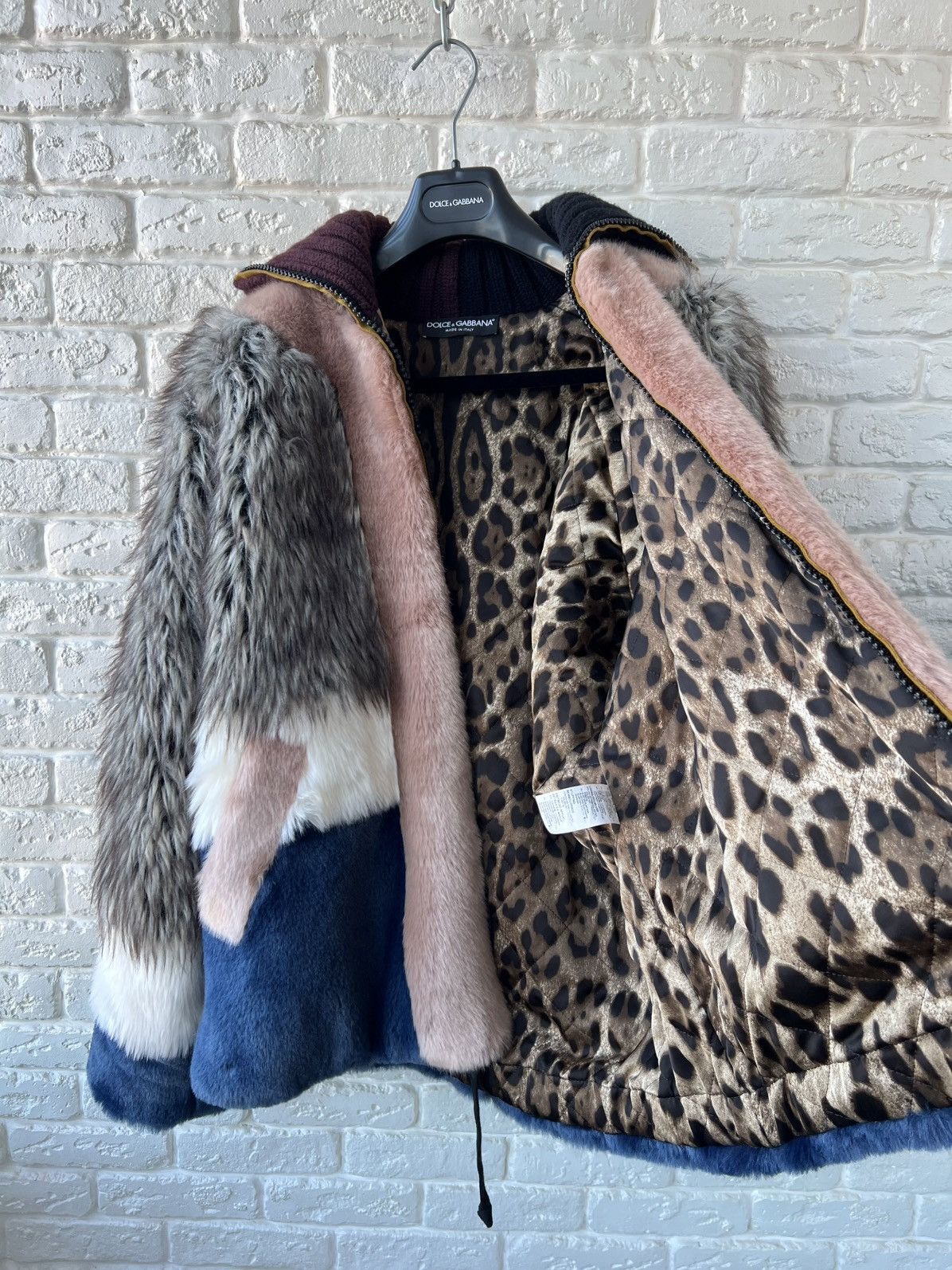 Dolce & Gabbana Dolce&Gabbana Faux Fur Iconic Coat Jacket Size L / US 10 / IT 46 - 5 Thumbnail
