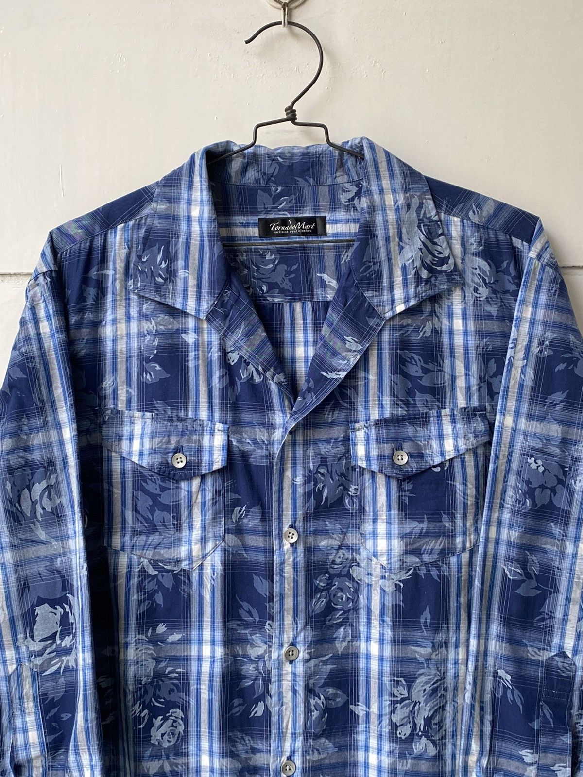 Tornado Mart TORNADO MART Flower Tartan Motive Shirt Size US S / EU 44-46 / 1 - 13 Thumbnail