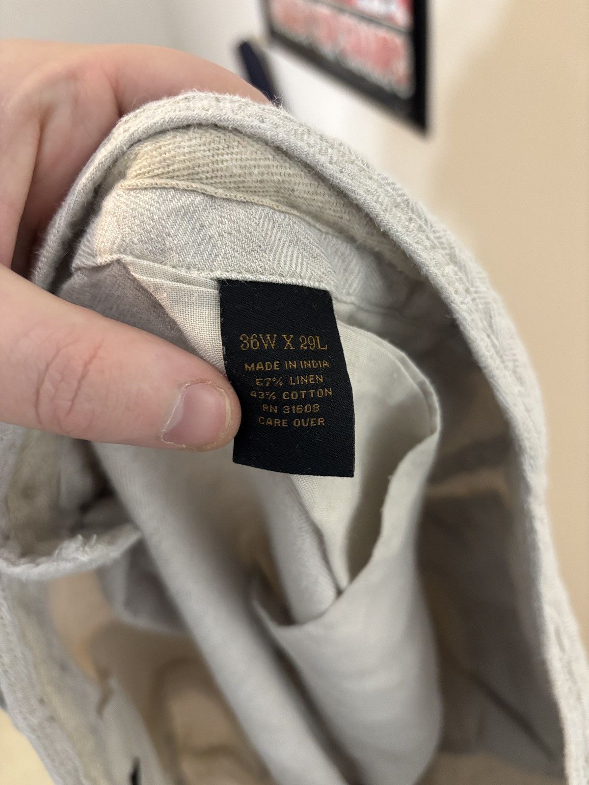 Jos. A. Bank Jos A Bank Reserve Linen Pants Size 36 Size US 36 / EU 52 - 4 Thumbnail