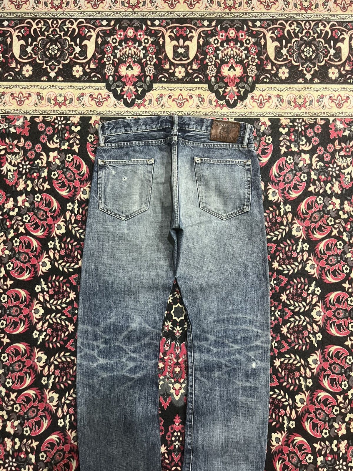 Hysteric Glamour Japanese Brand Hysteric Glamour Blue Whisker Studded Jeans Size US 30 / EU 46 - 9 Thumbnail