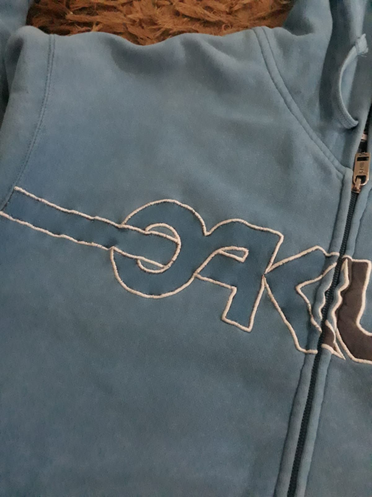 Oakley × Vintage Vintage faded Oakley Zip Hoodie spell out Logo Size US L / EU 52-54 / 3 - 3 Thumbnail