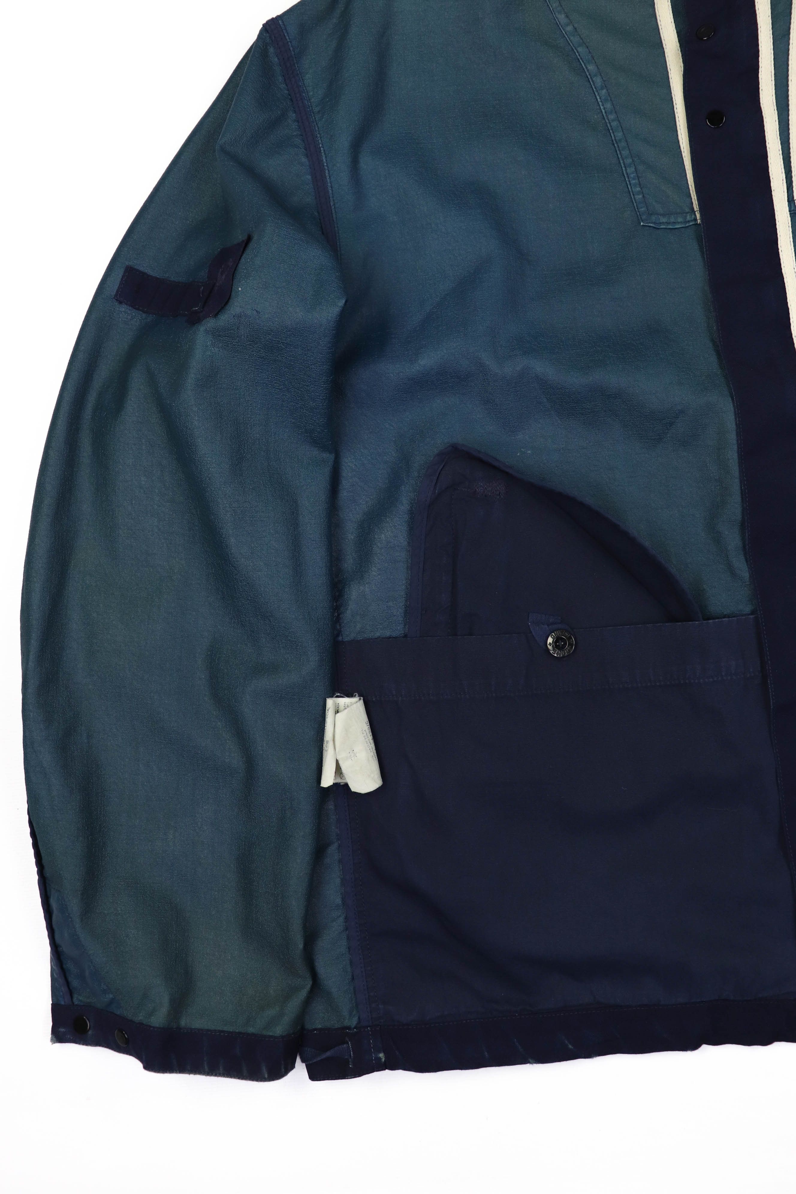 Stone Island Stone Island SS’01 Vintage 00s Virgin Wool Hooded Zip Jacket Size US XL / EU 56 / 4 - 19 Thumbnail