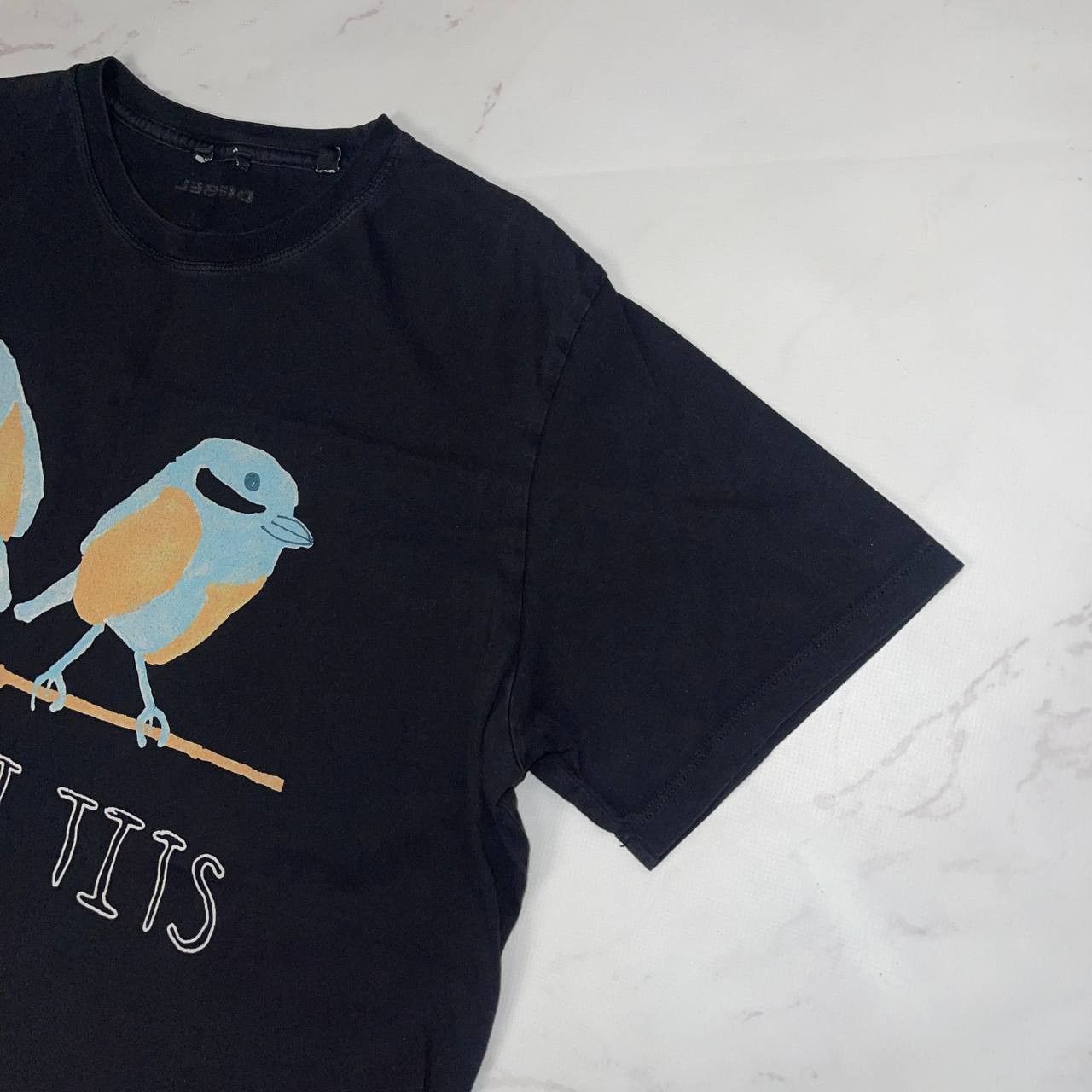 Diesel Diesel Birds “Great Tits” T-Shirt Avant garde Y2K Size L Size US L / EU 52-54 / 3 - 6 Thumbnail
